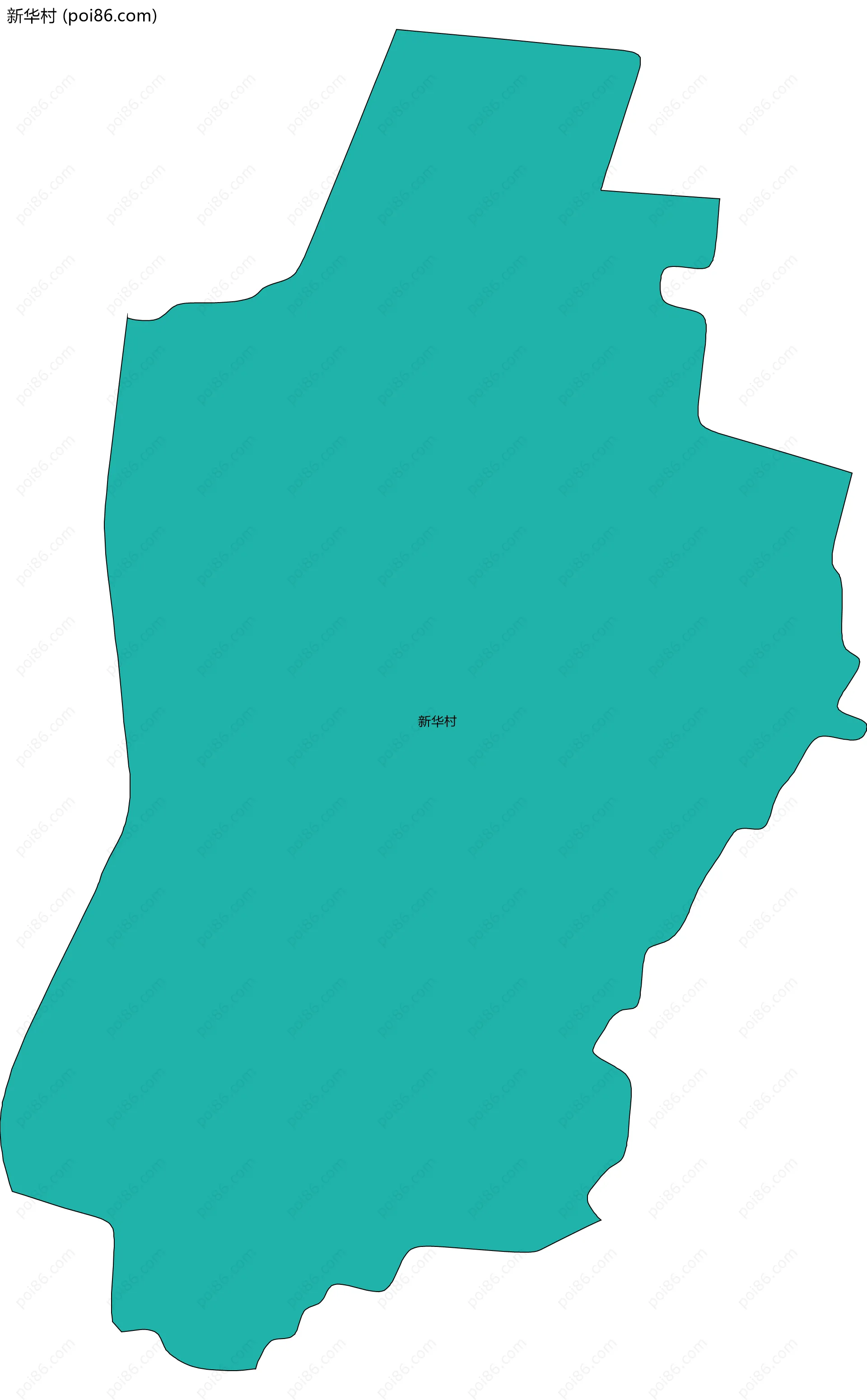 新华村边界地图