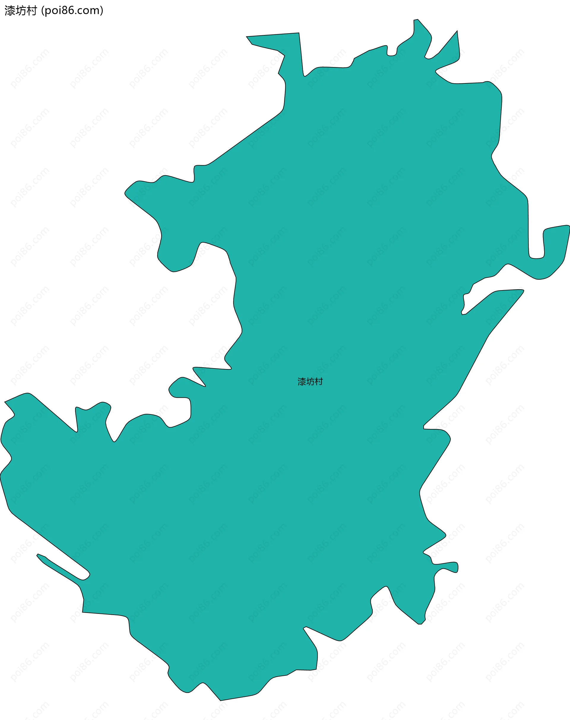 漆坊村边界地图