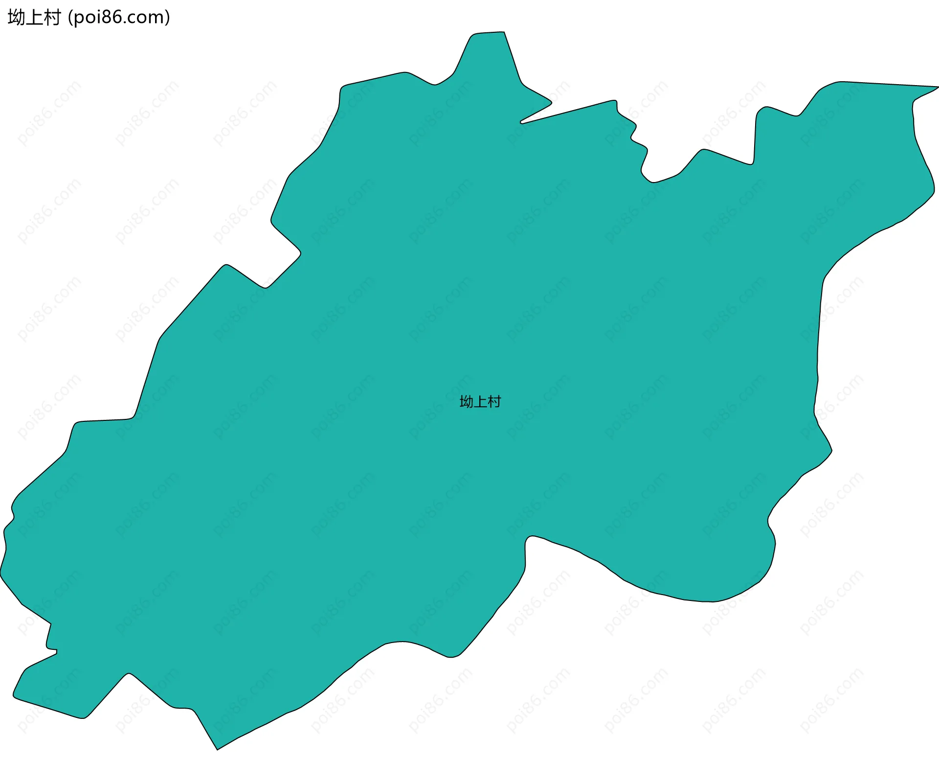 坳上村边界地图