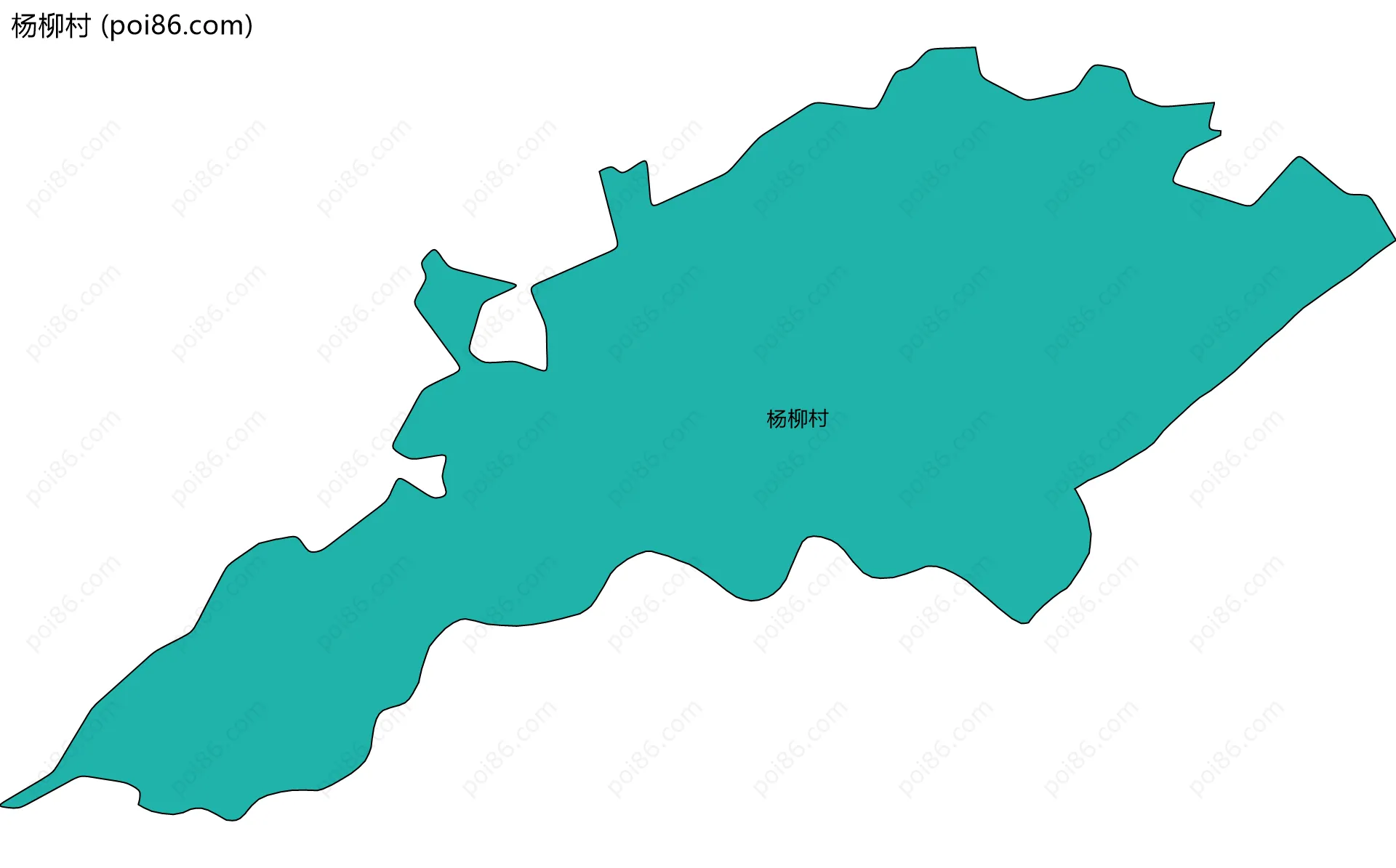 杨柳村边界地图