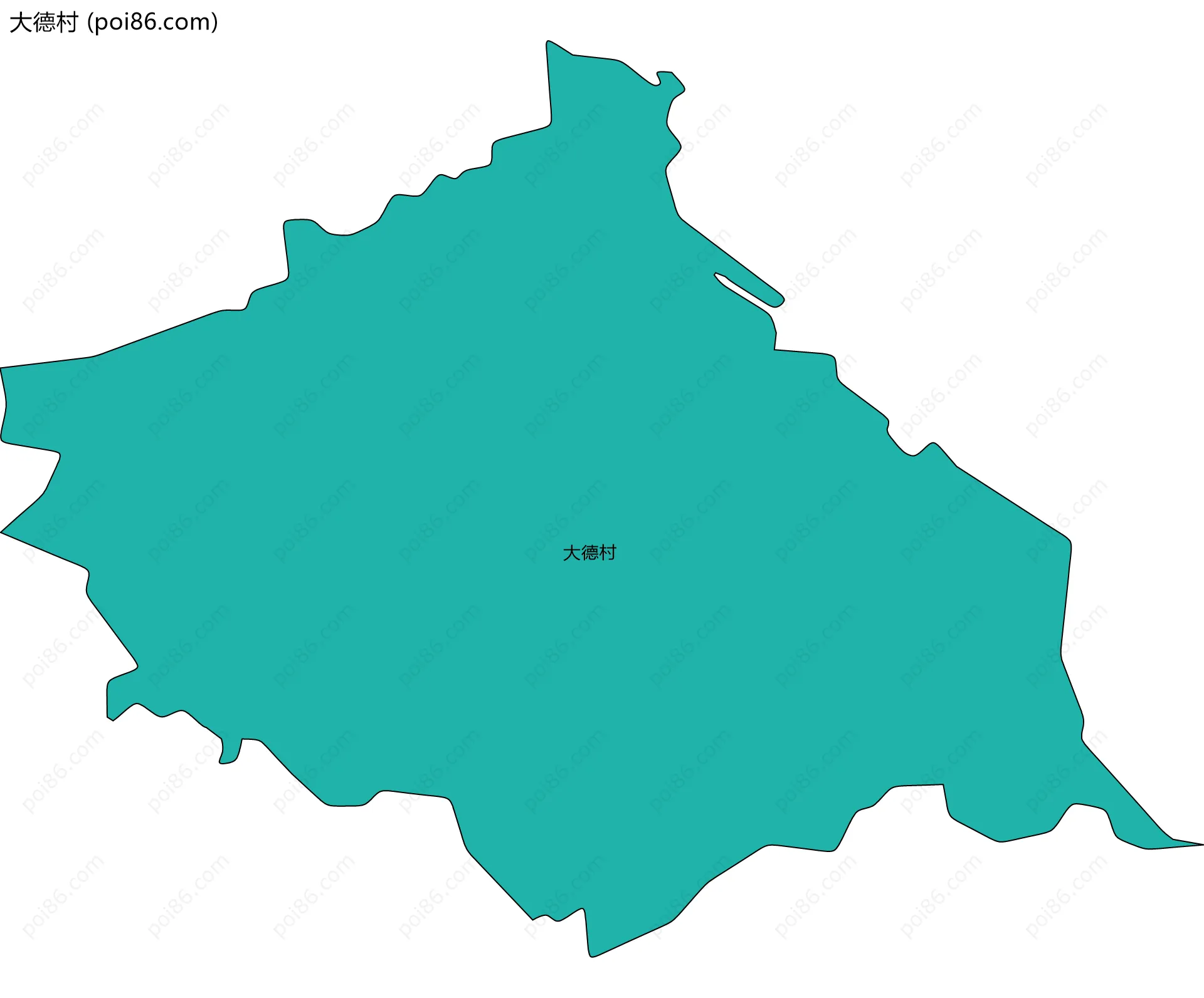 大德村边界地图