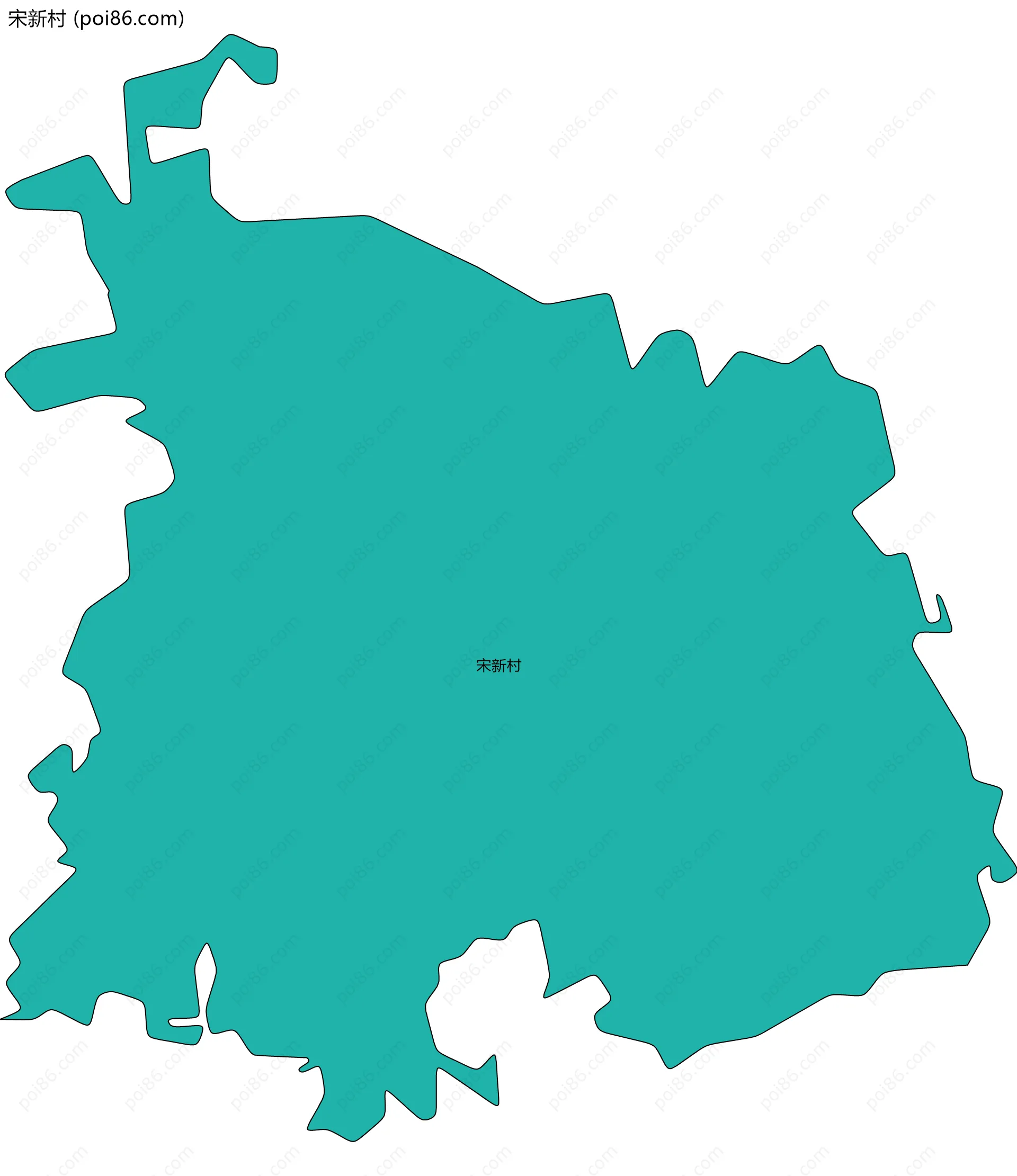 宋新村边界地图
