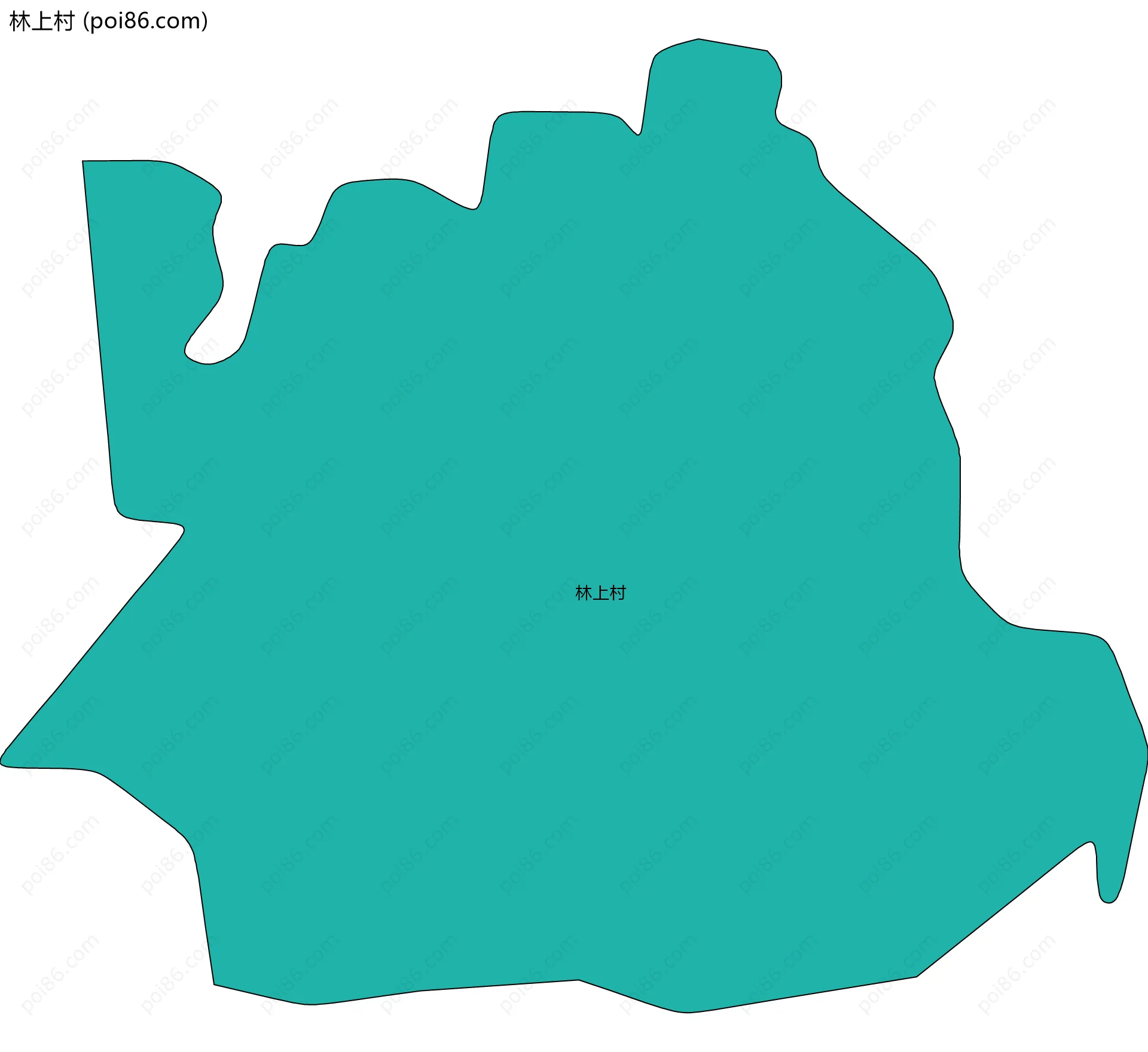 林上村边界地图