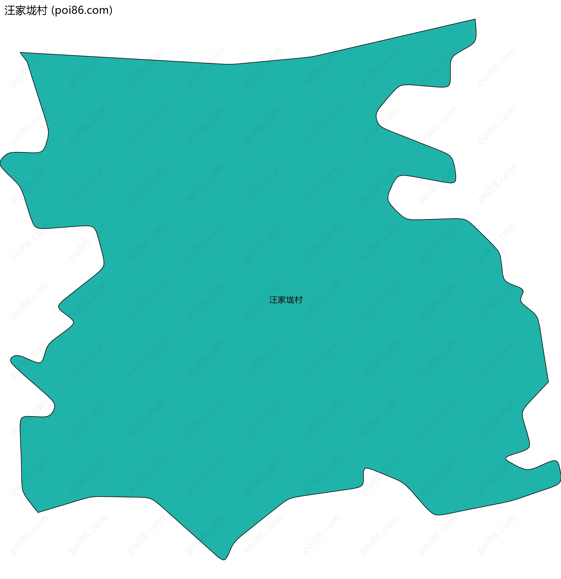 汪家垅村边界地图