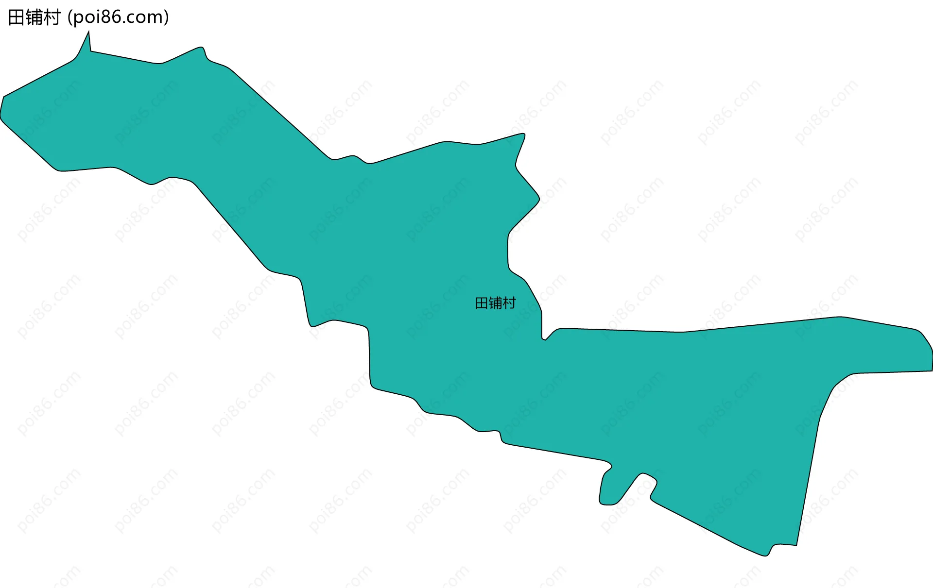 田铺村边界地图