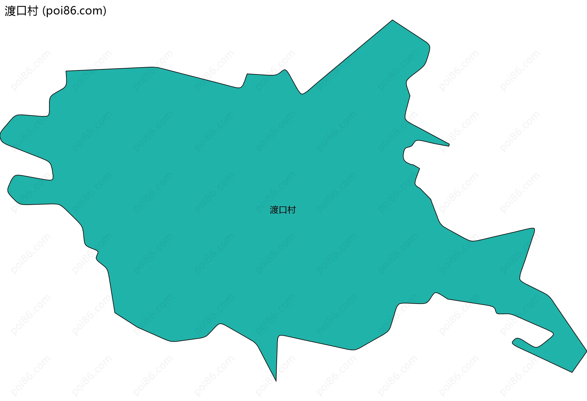 渡口村边界地图