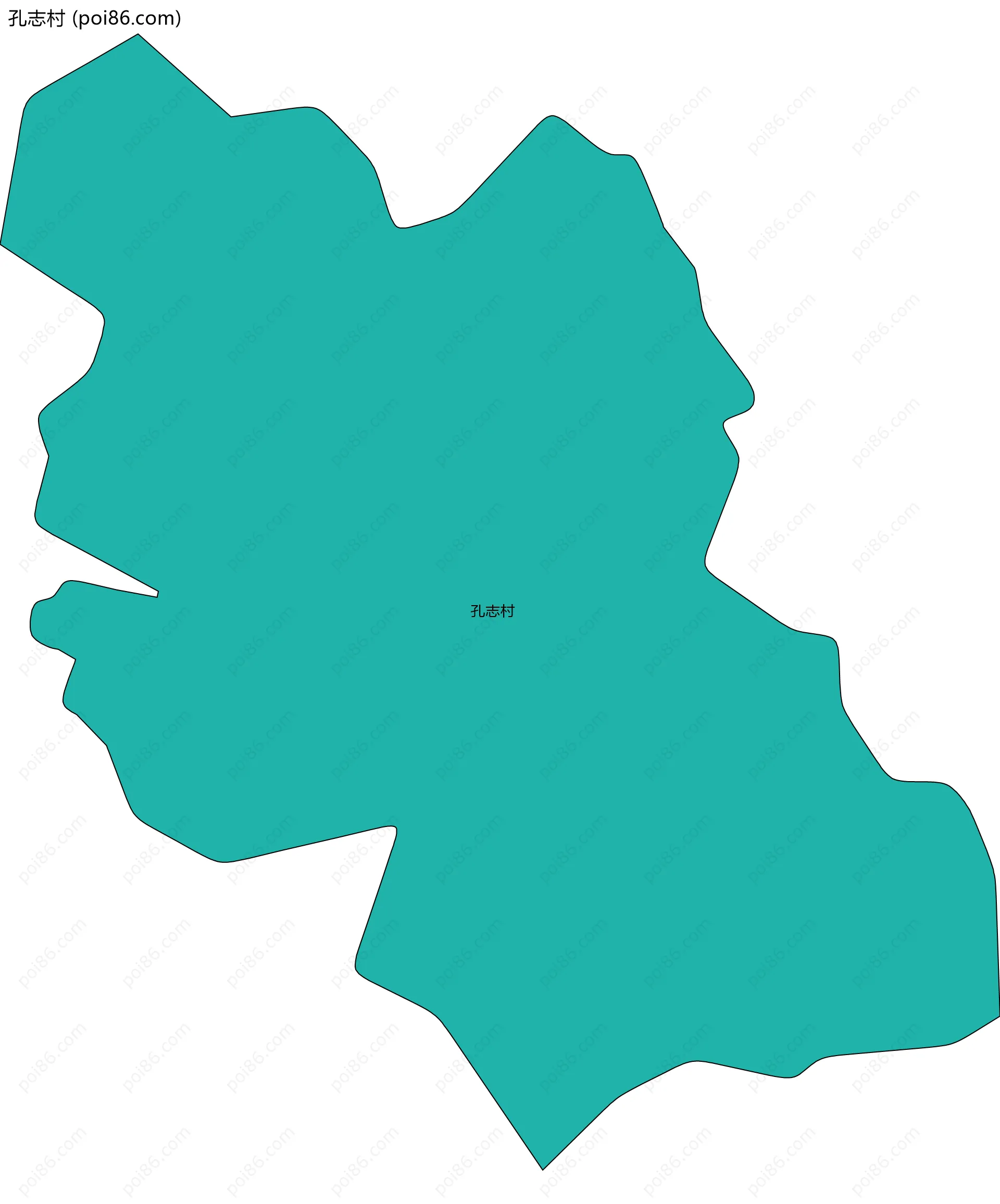 孔志村边界地图