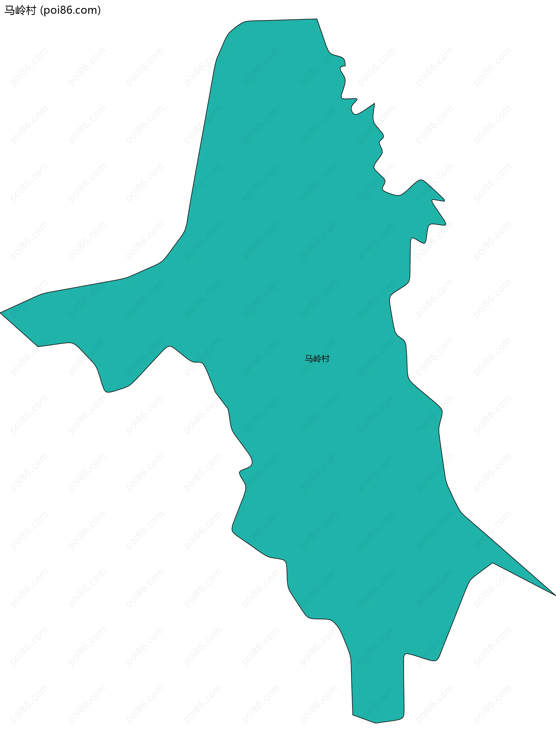 马岭村边界地图