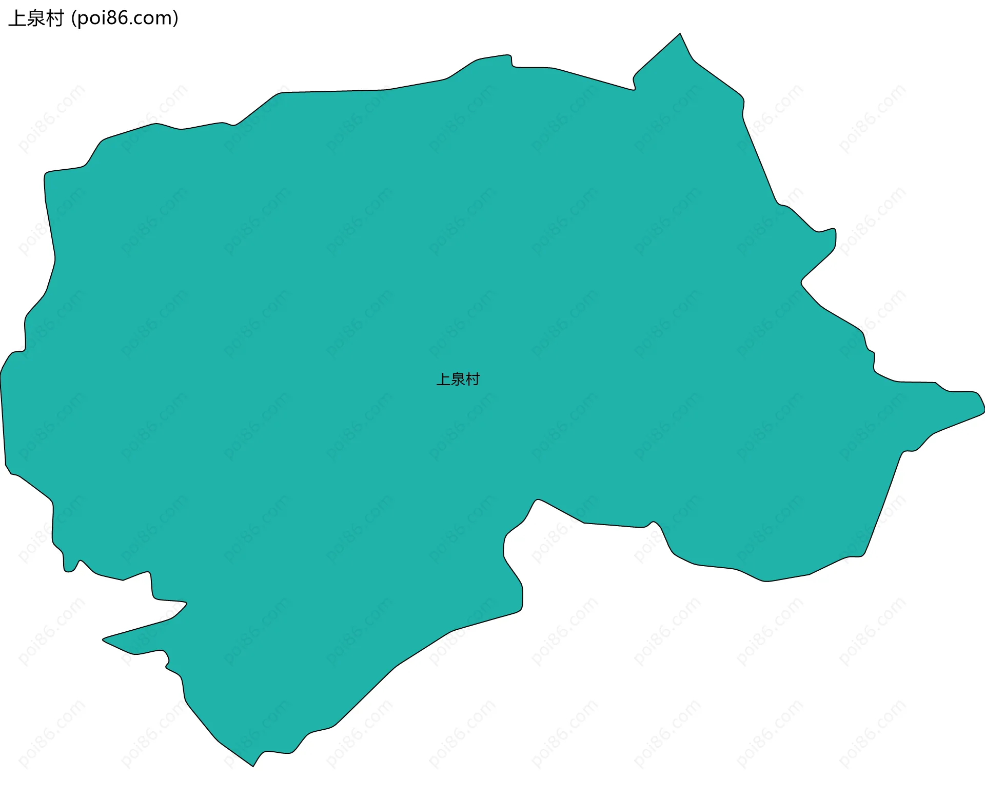 上泉村边界地图