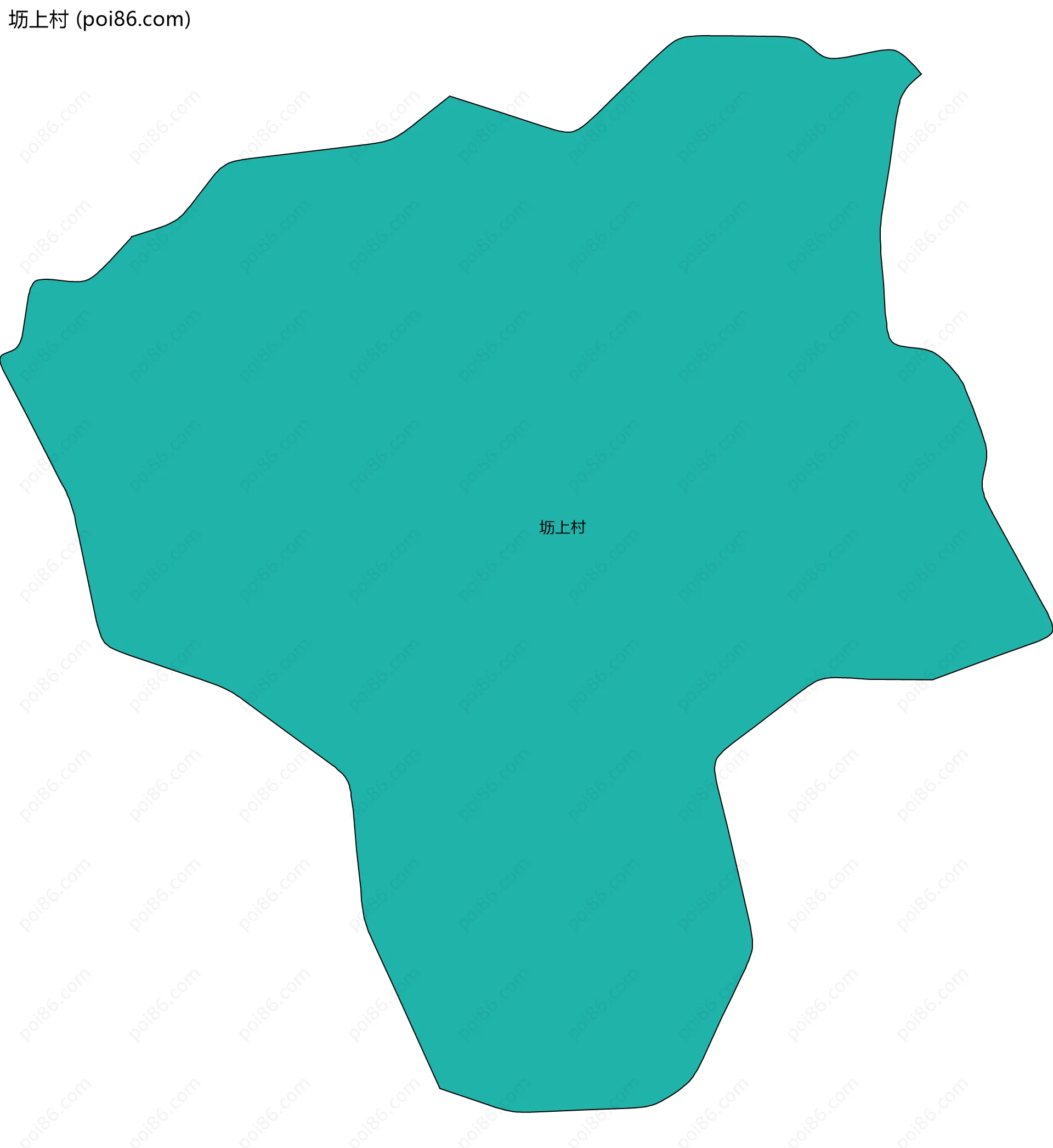 坜上村边界地图