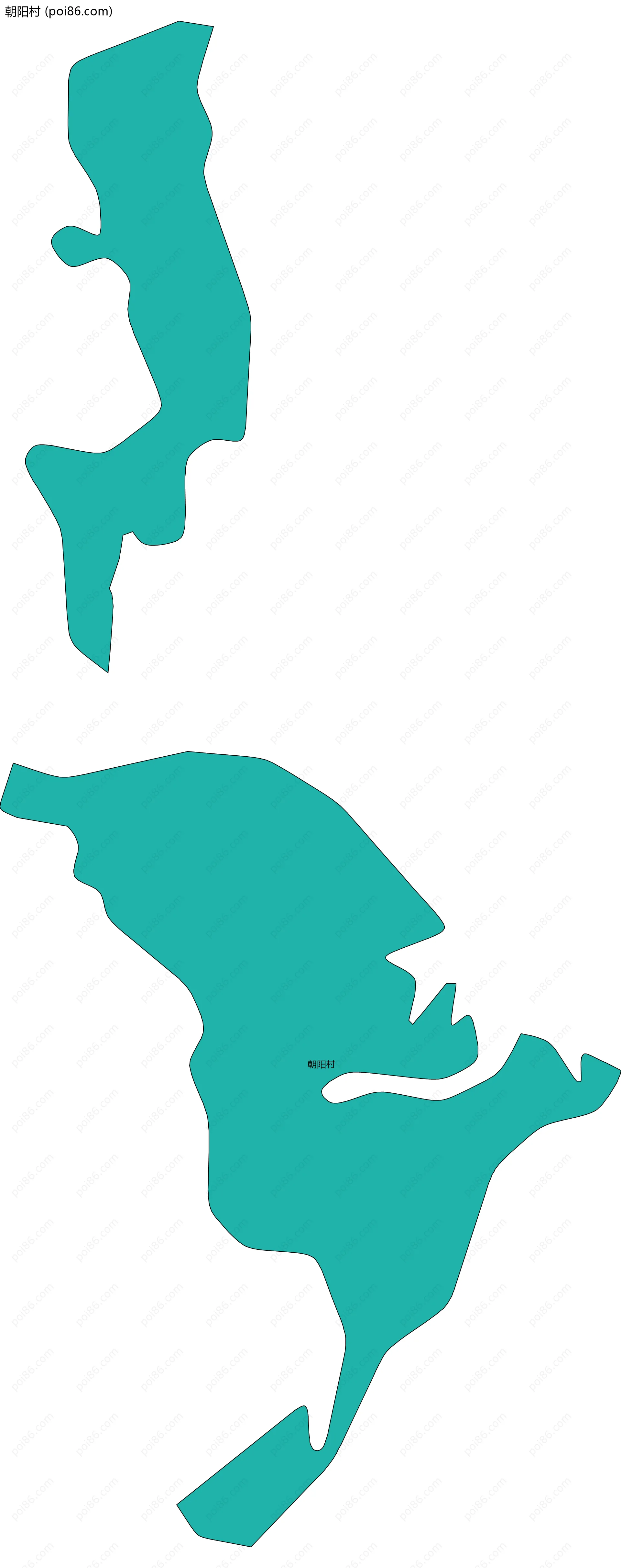 朝阳村边界地图