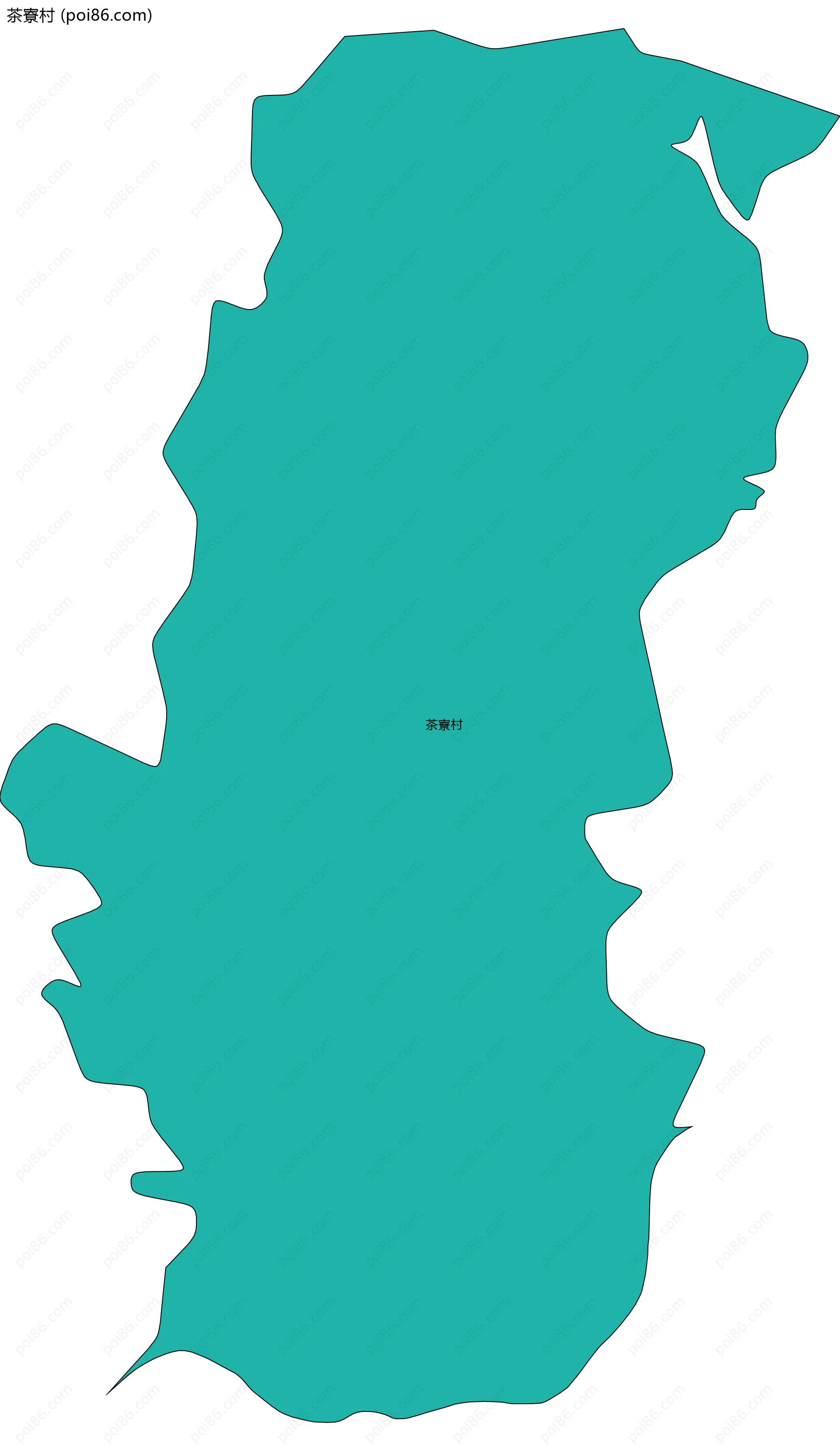 茶寮村边界地图