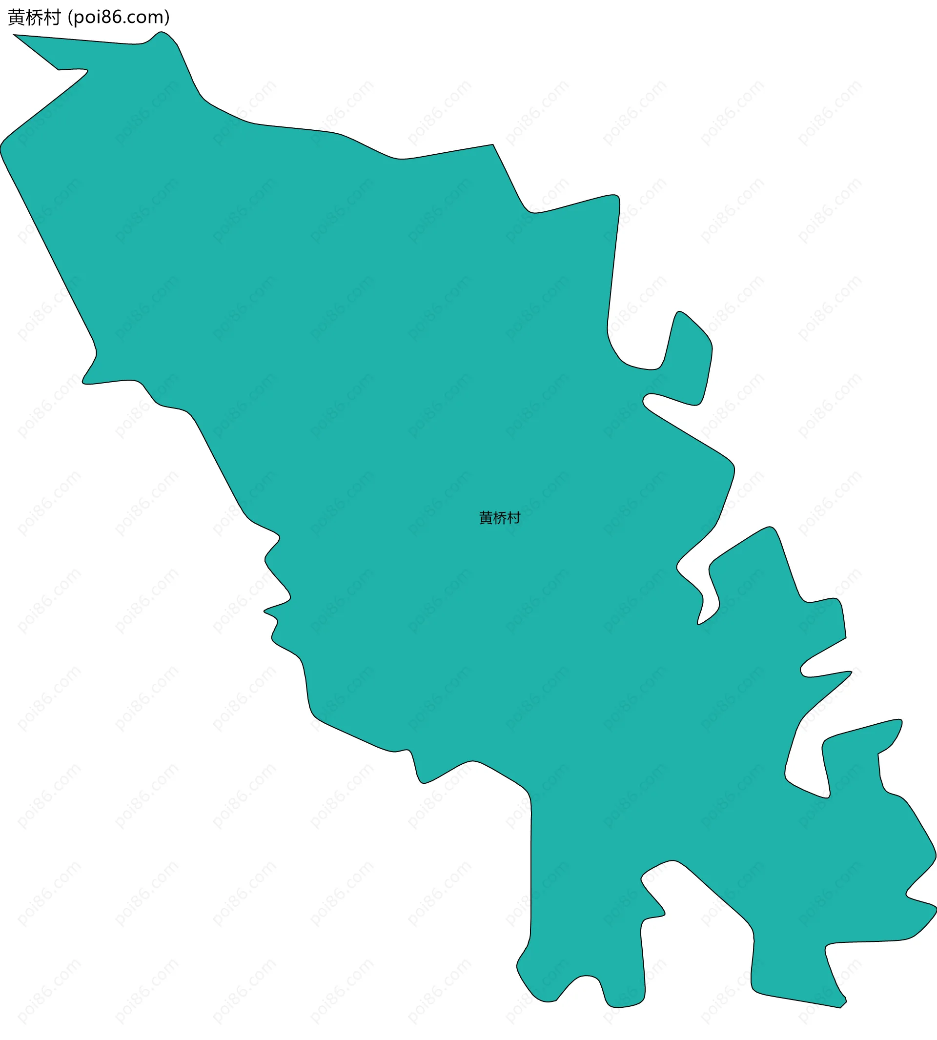 黄桥村边界地图