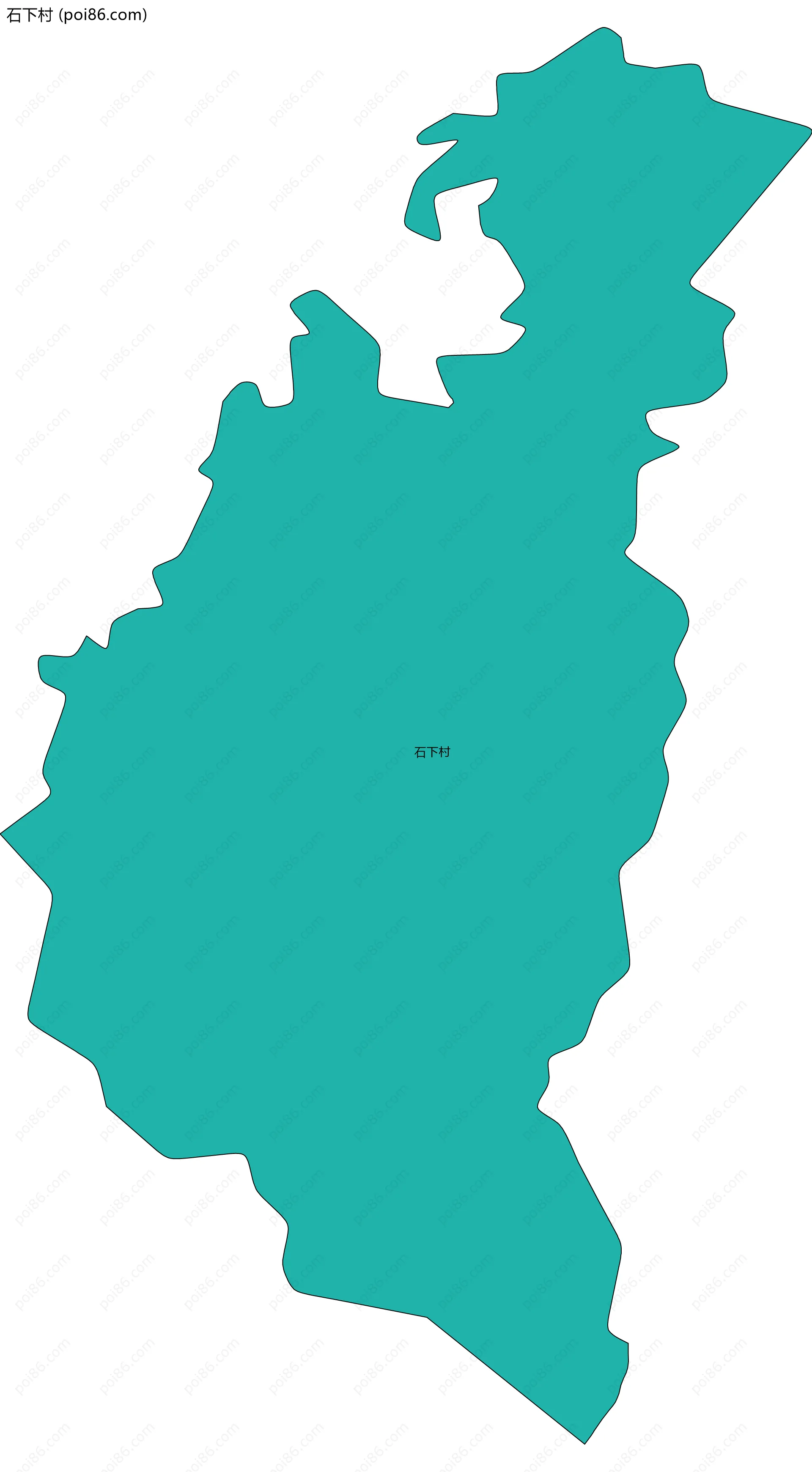 石下村边界地图