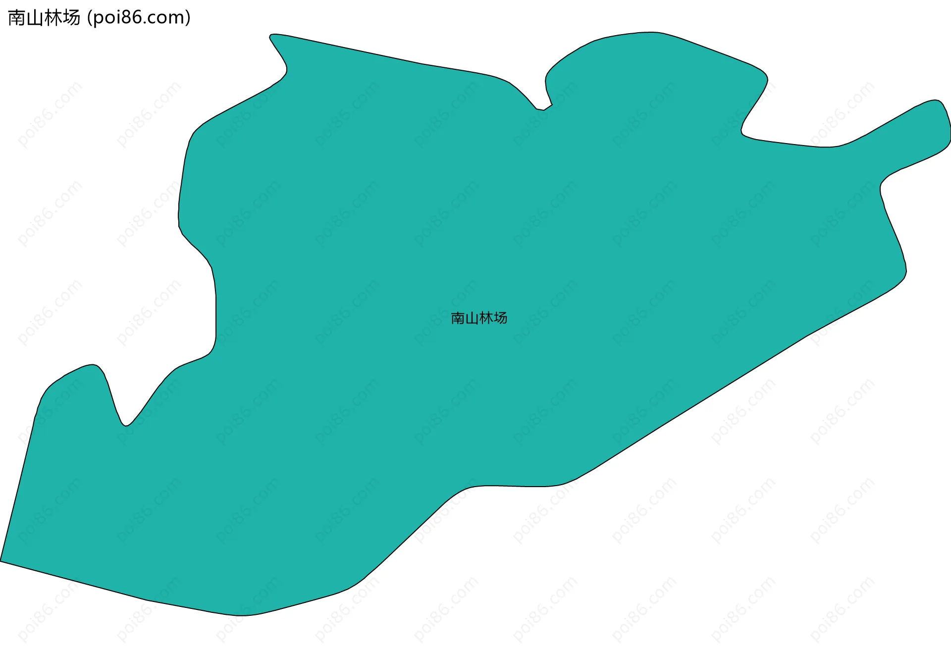 南山林场边界地图