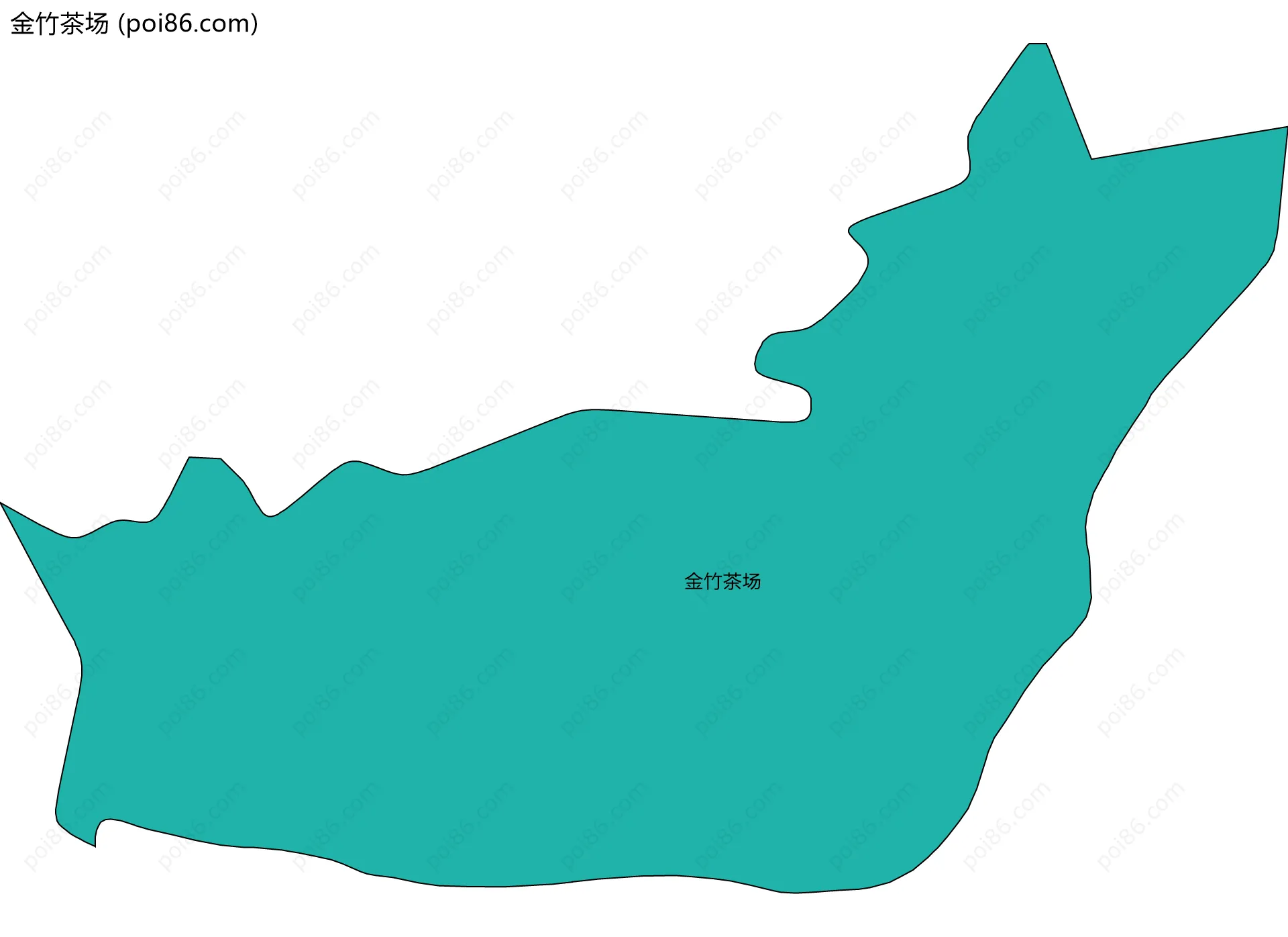 金竹茶场边界地图