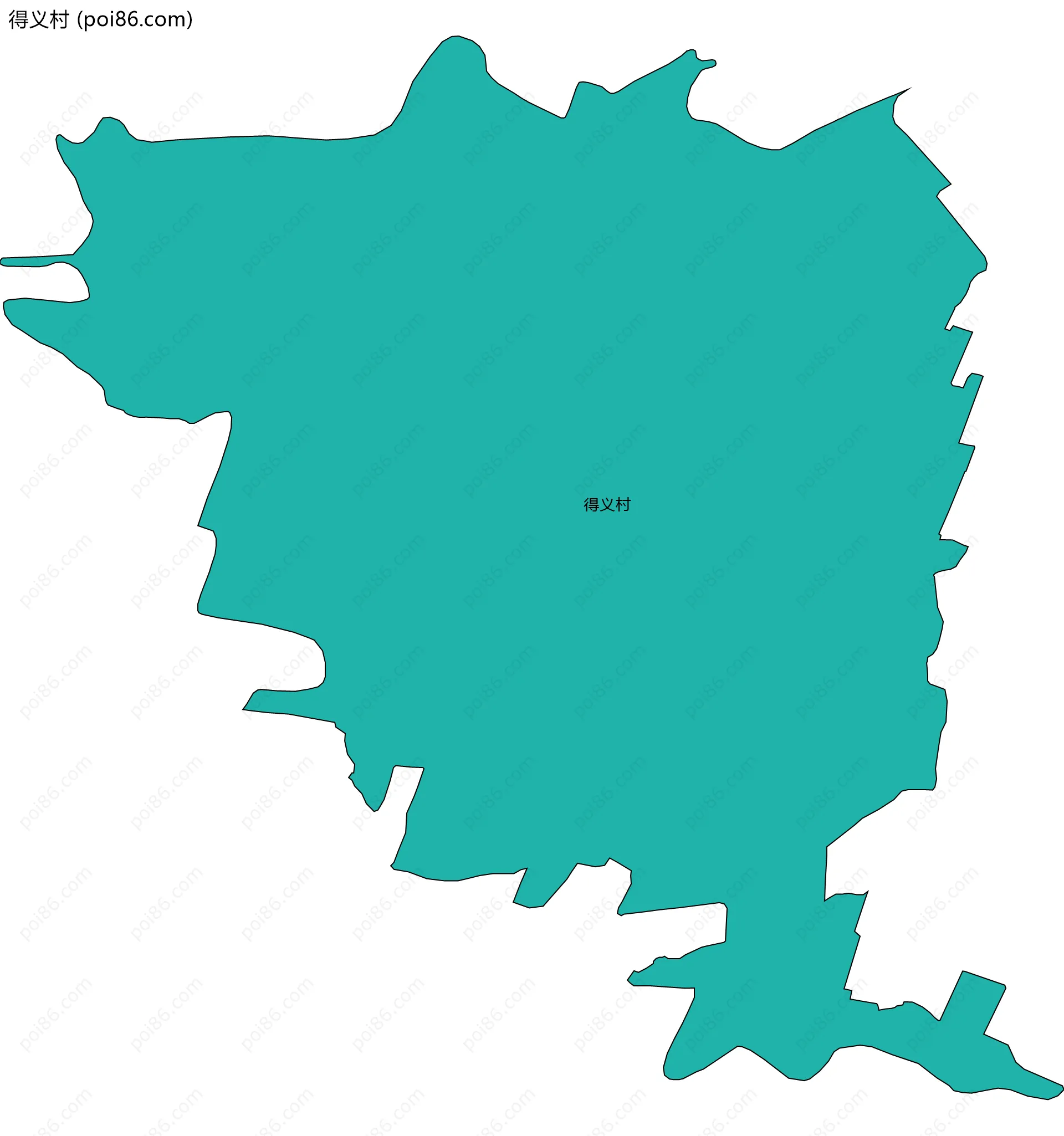 得义村边界地图