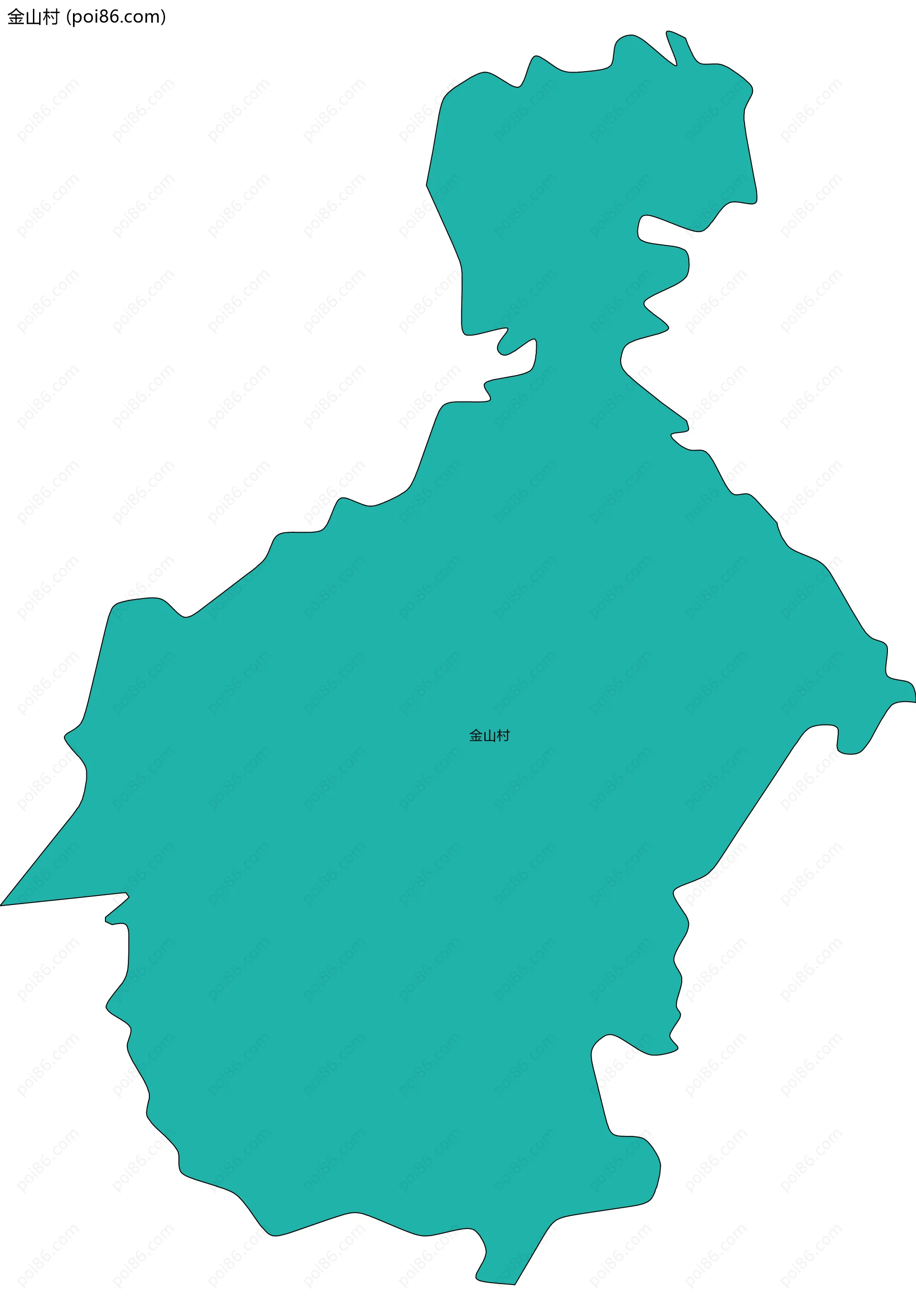 金山村边界地图