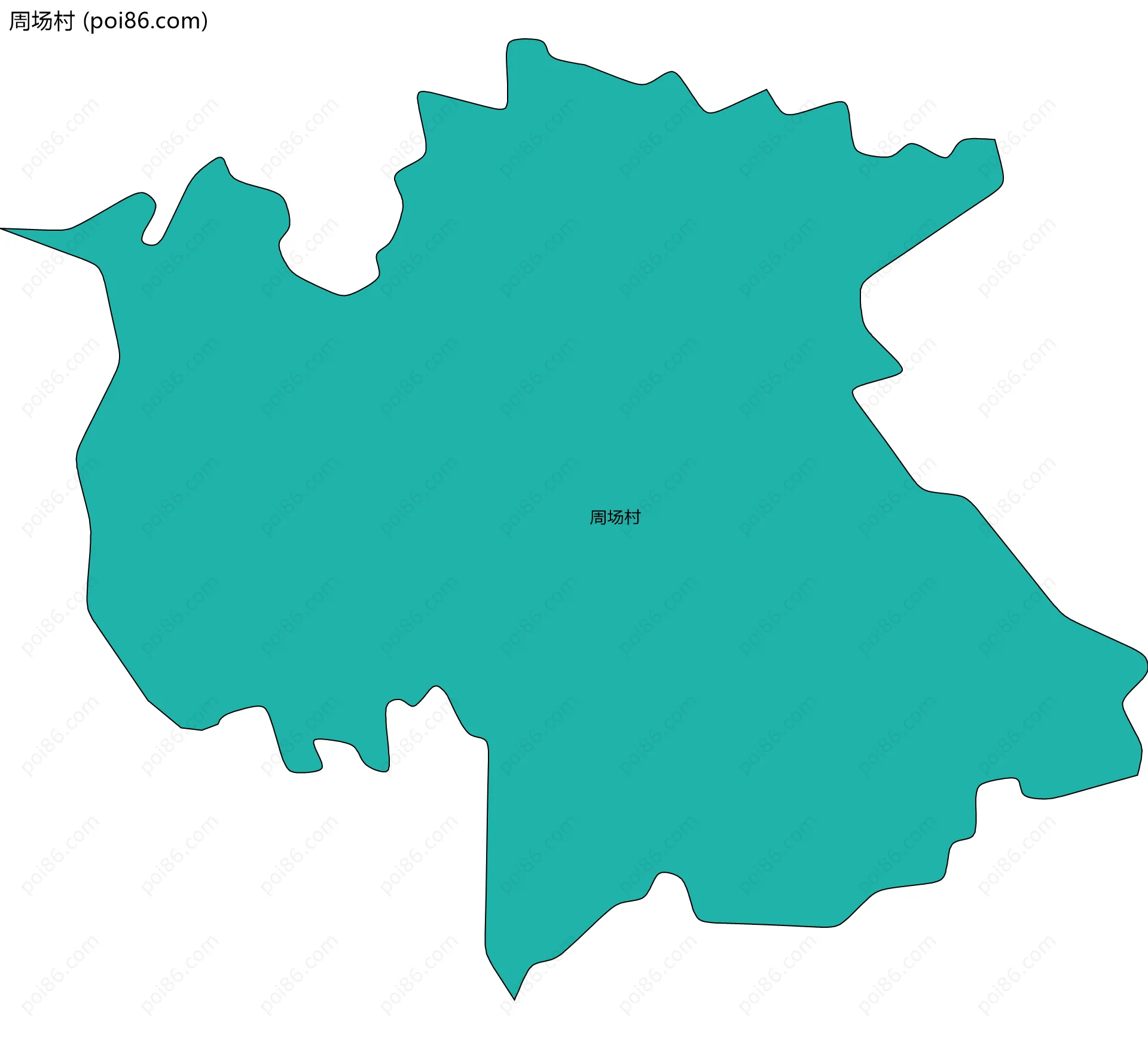 周场村边界地图