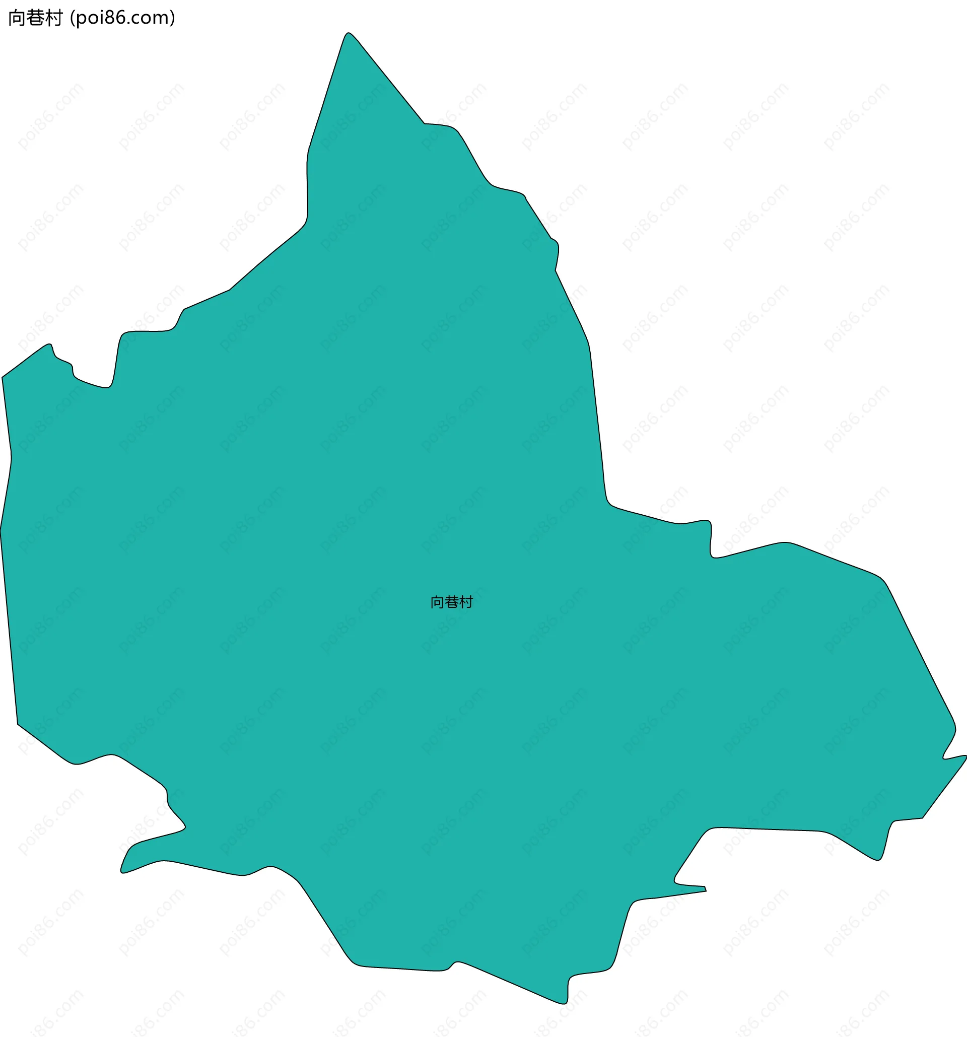 向巷村边界地图