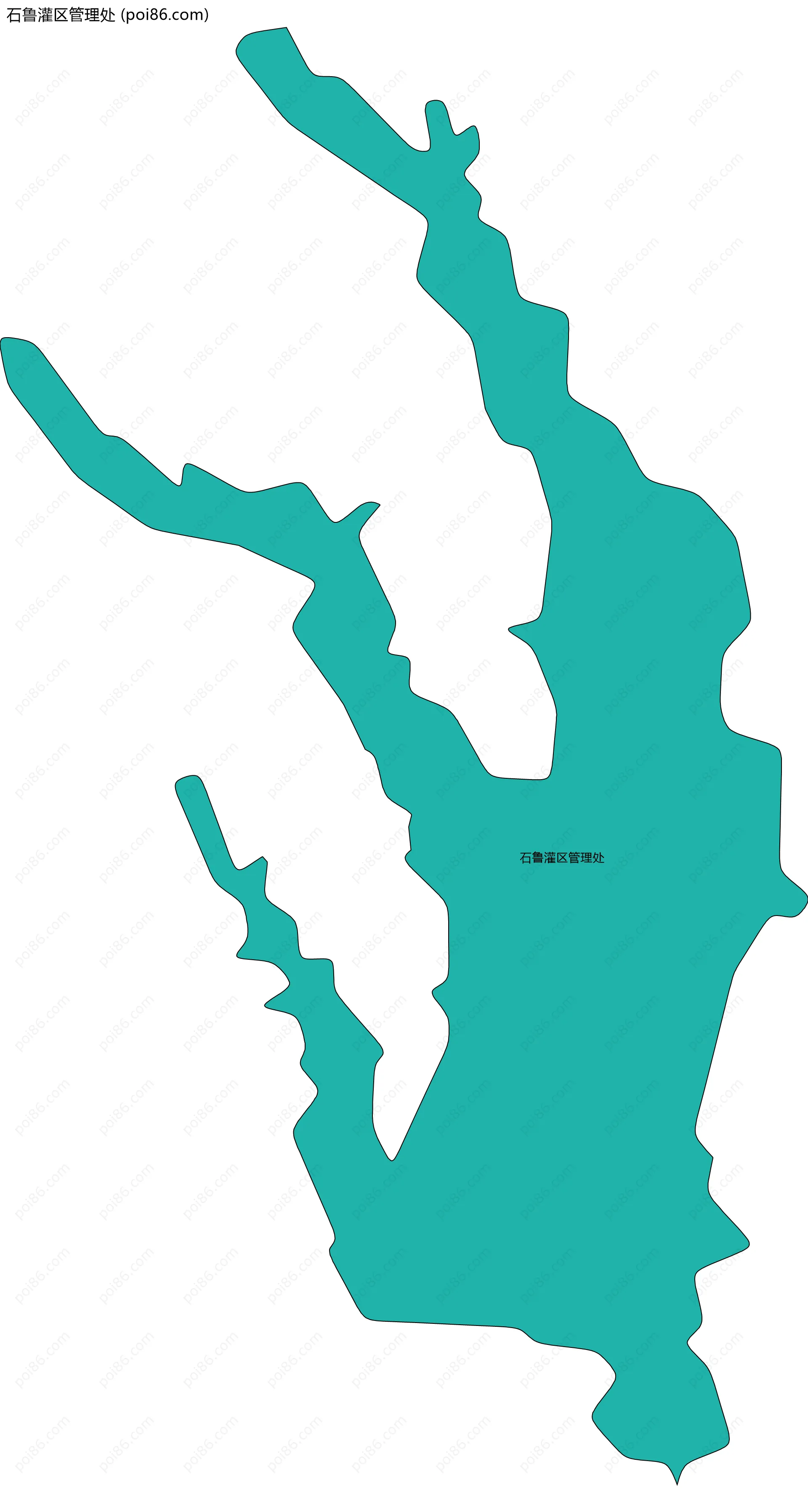 石鲁灌区管理处边界地图