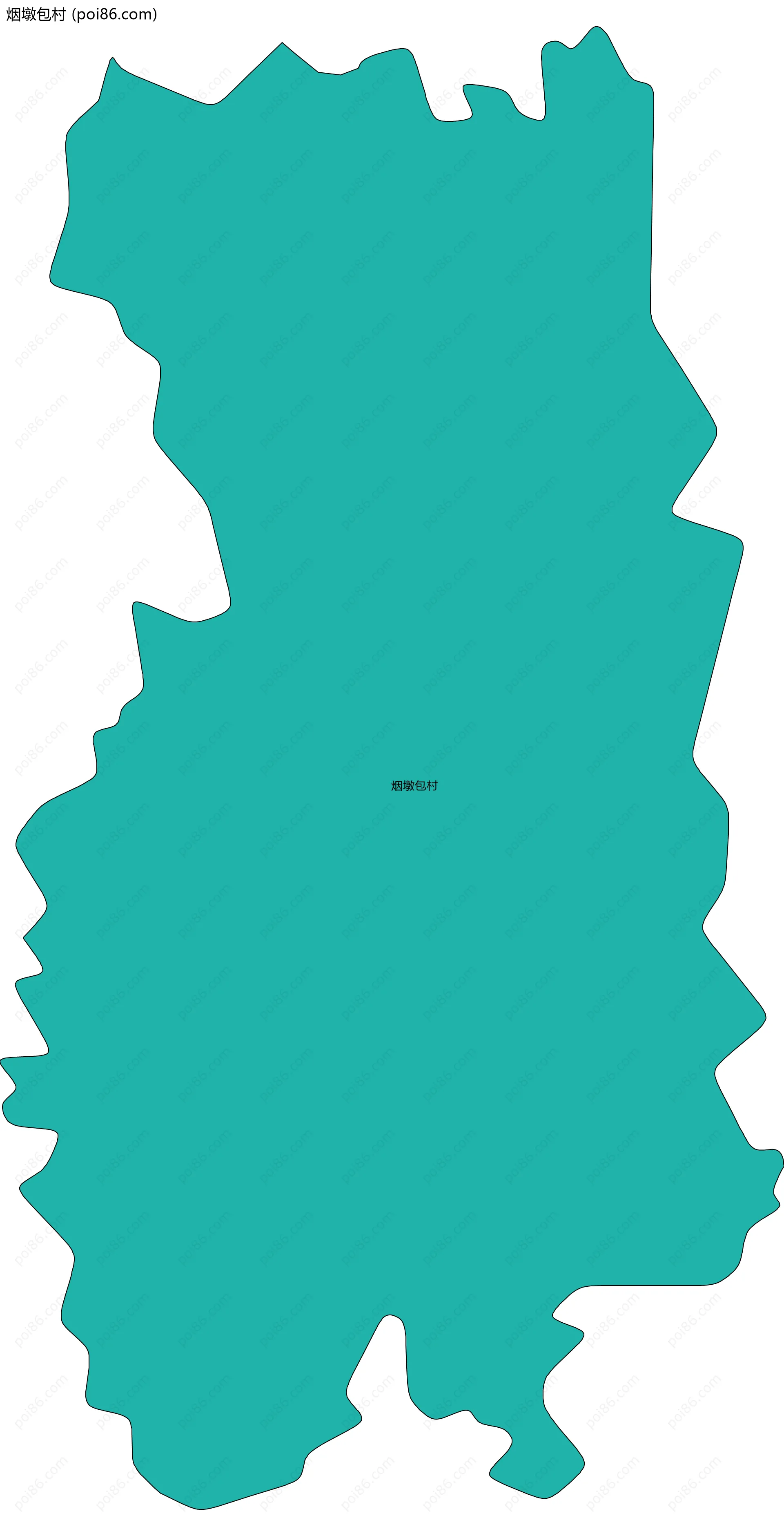 烟墩包村边界地图