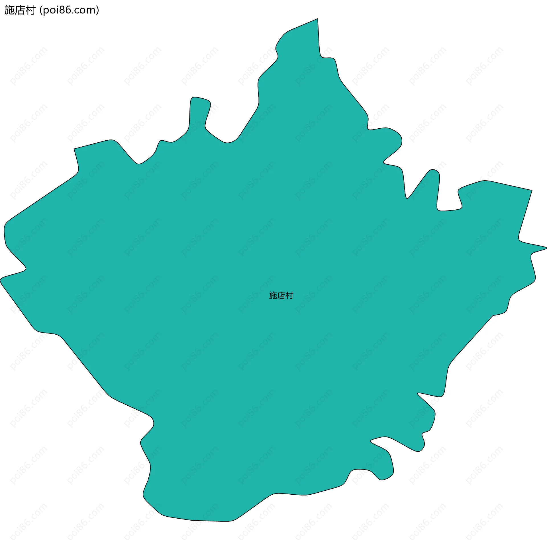 施店村边界地图