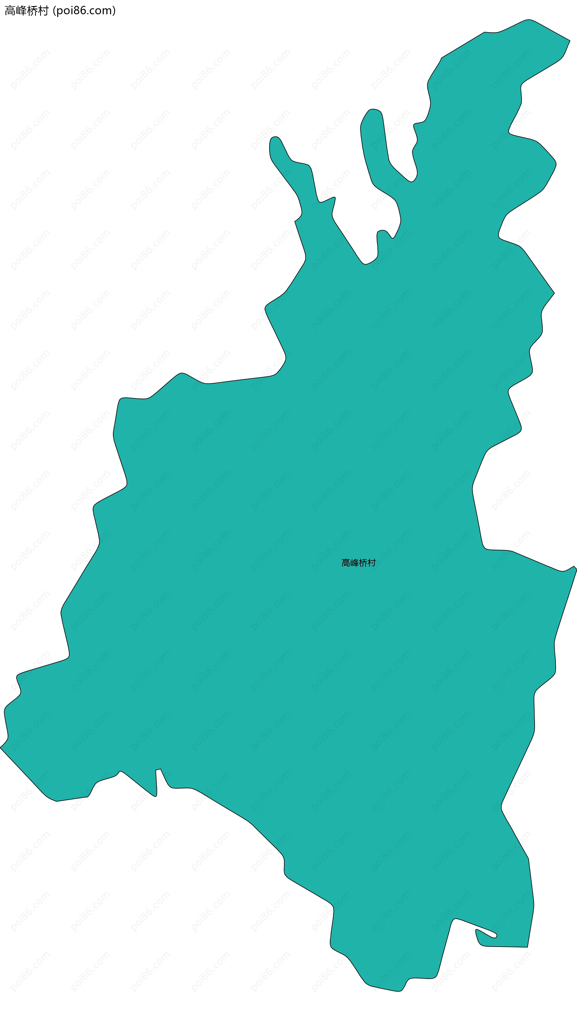 高峰桥村边界地图