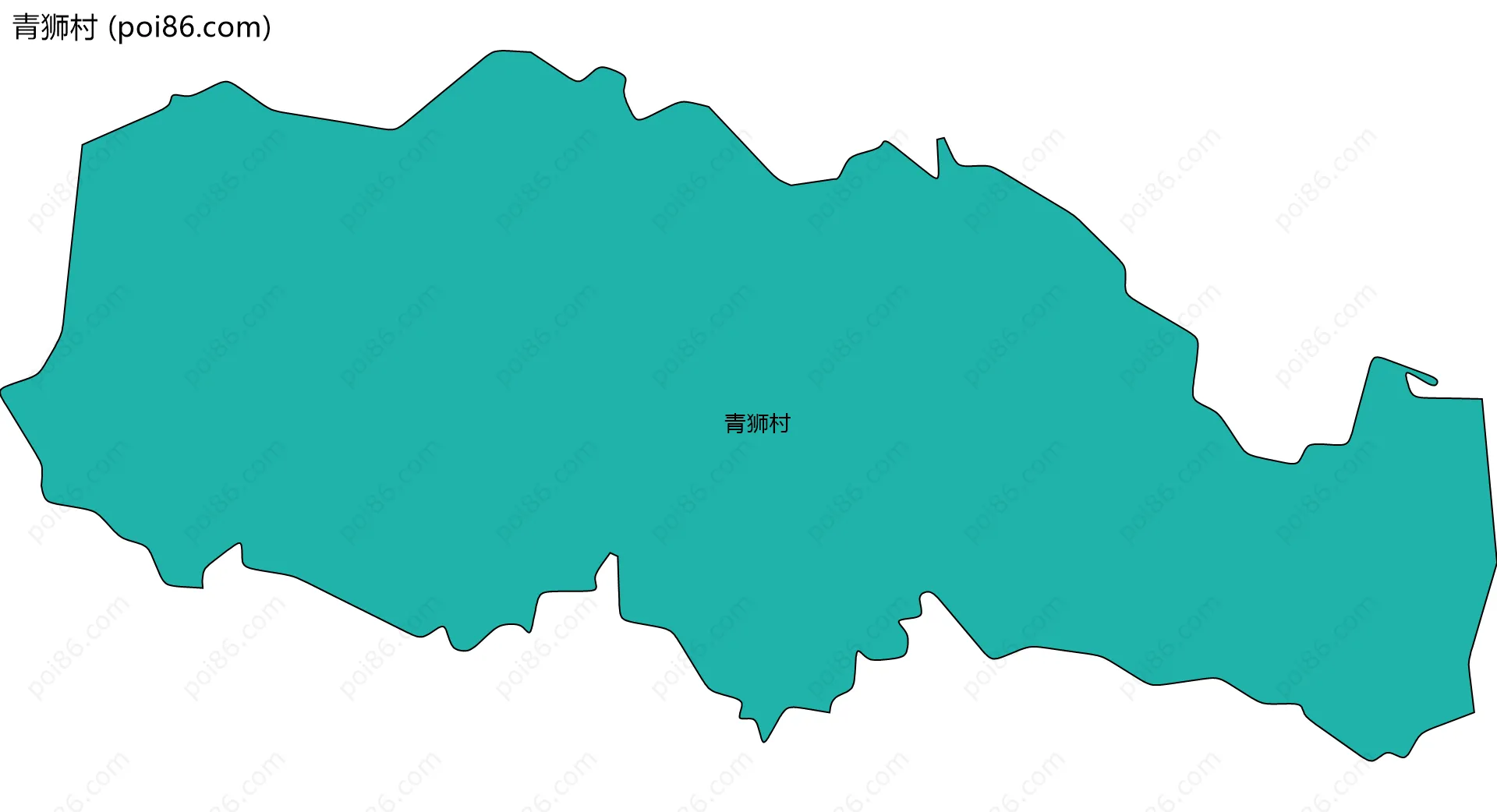 青狮村边界地图