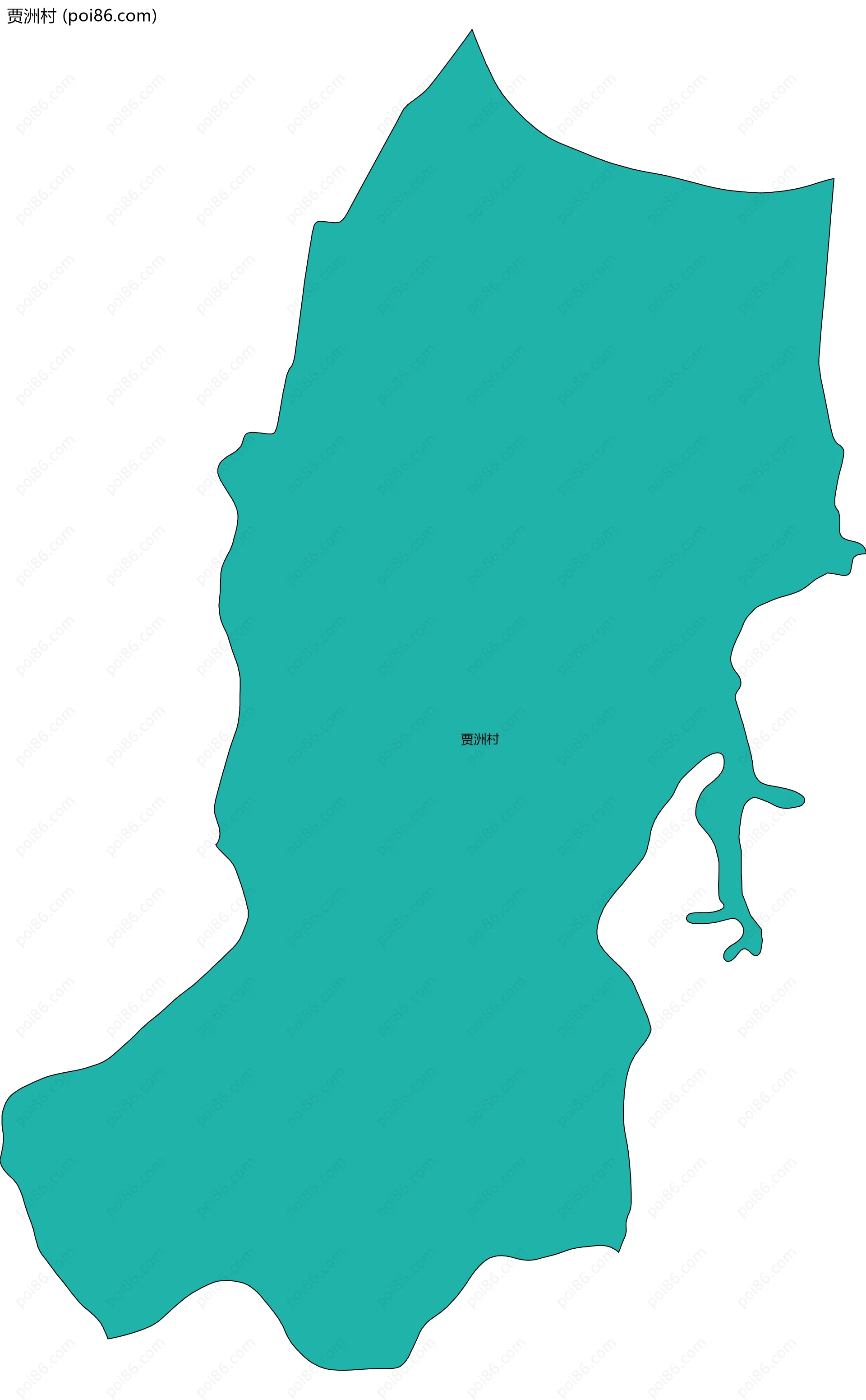 贾洲村边界地图