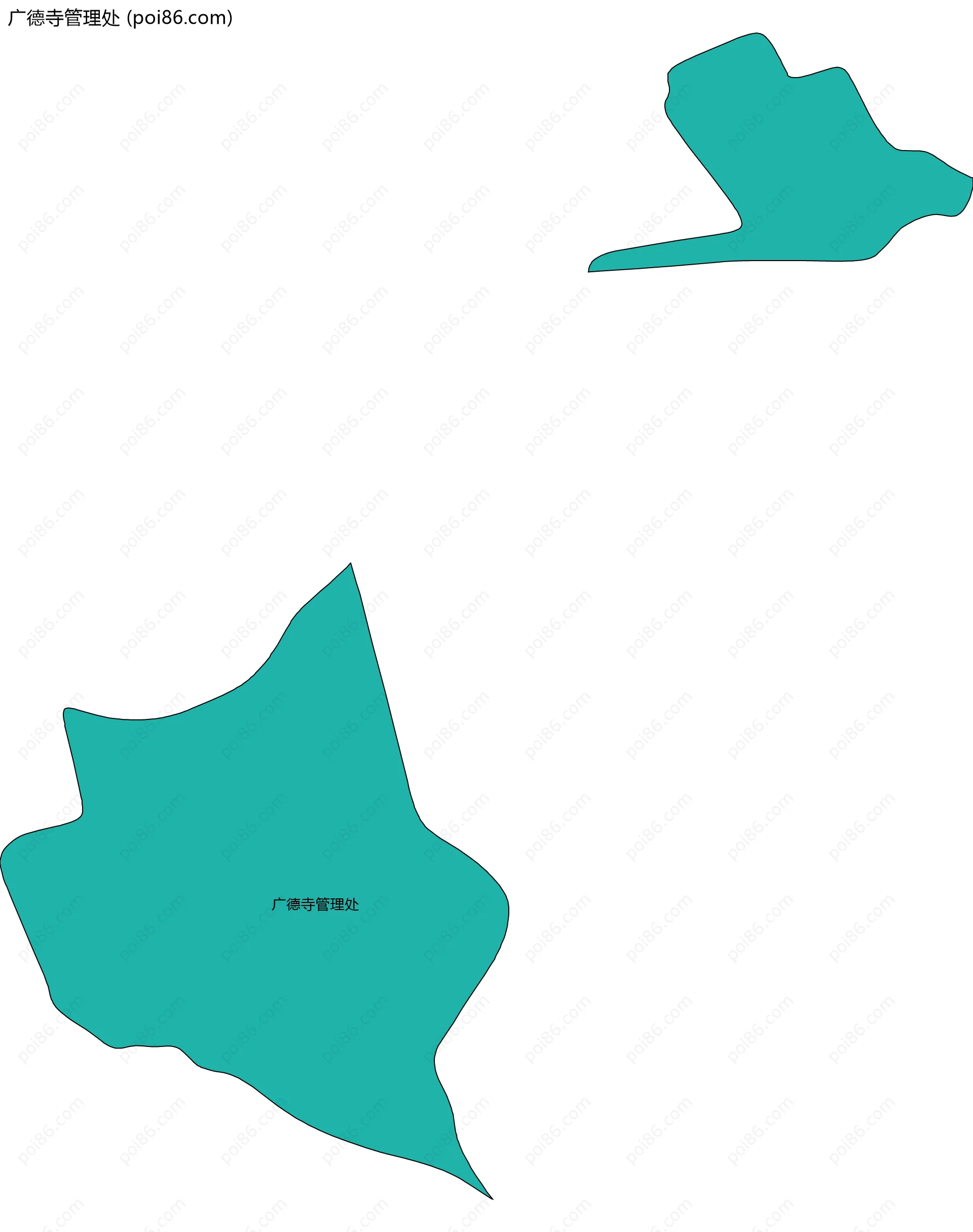 广德寺管理处边界地图