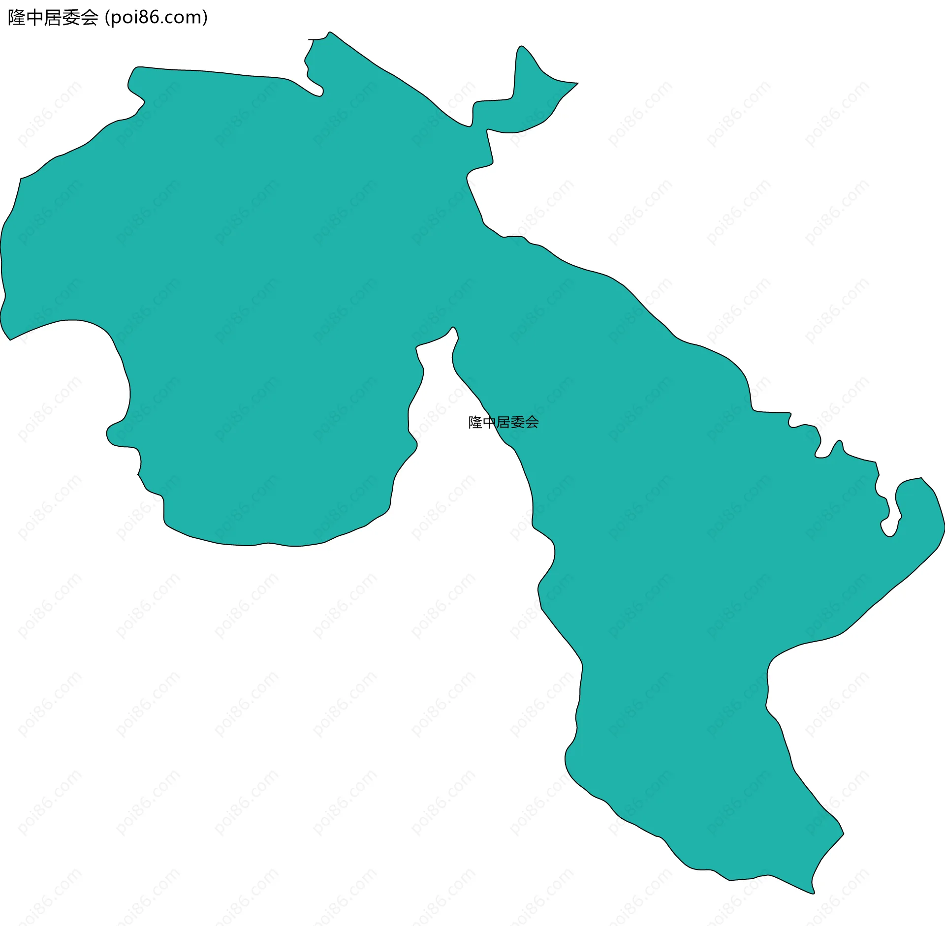 隆中居委会边界地图