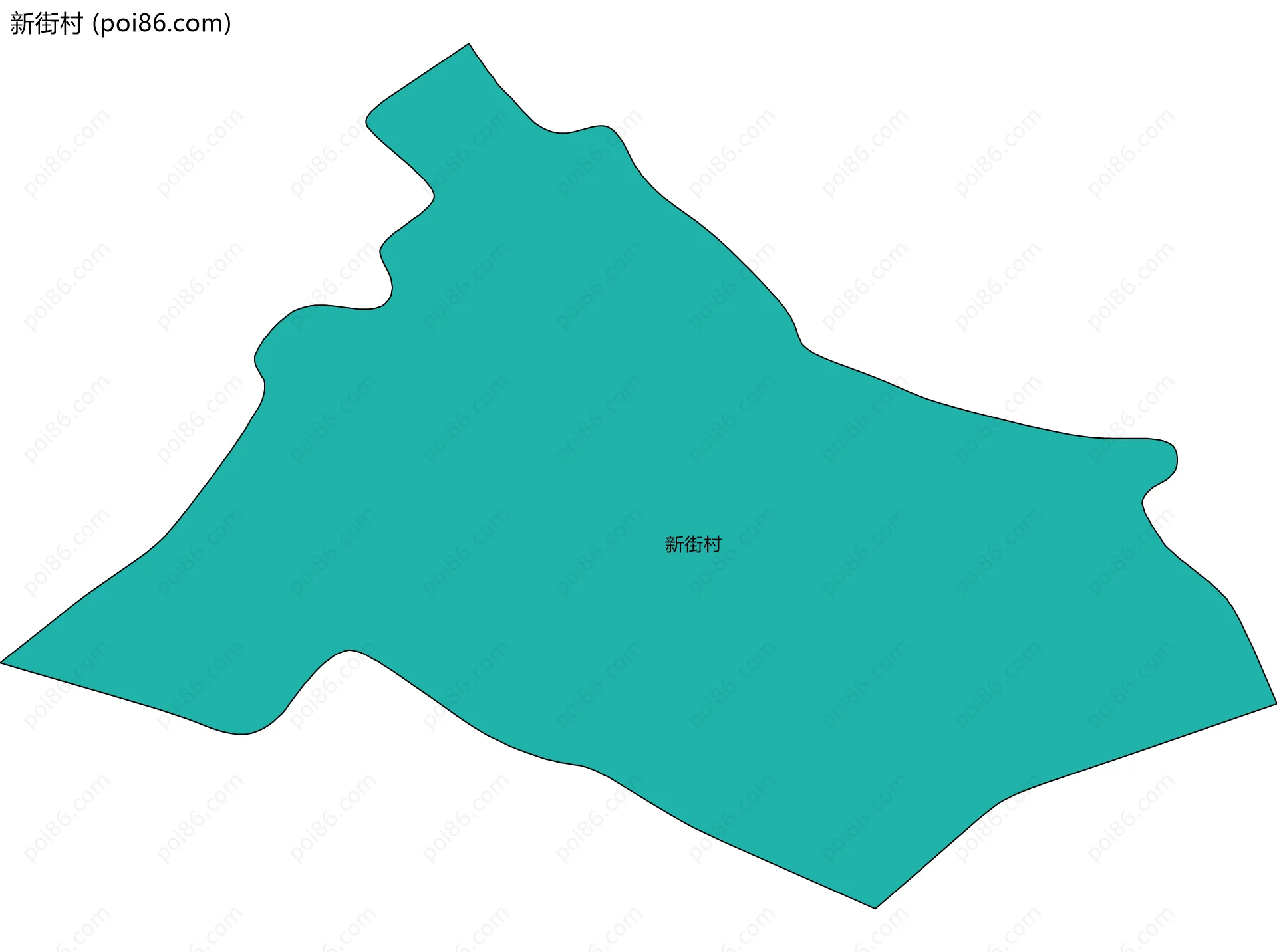 新街村边界地图