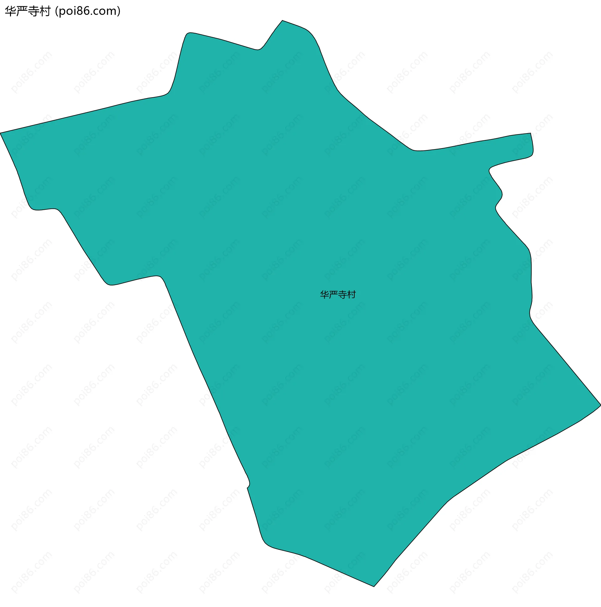 华严寺村边界地图