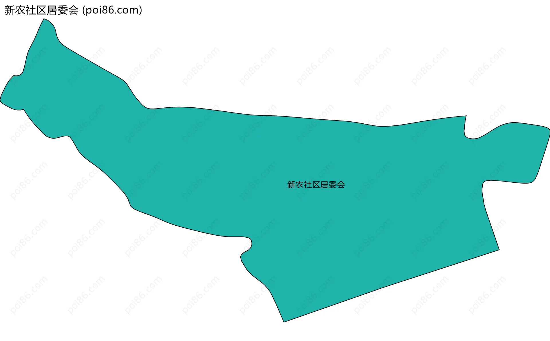 新农社区居委会边界地图