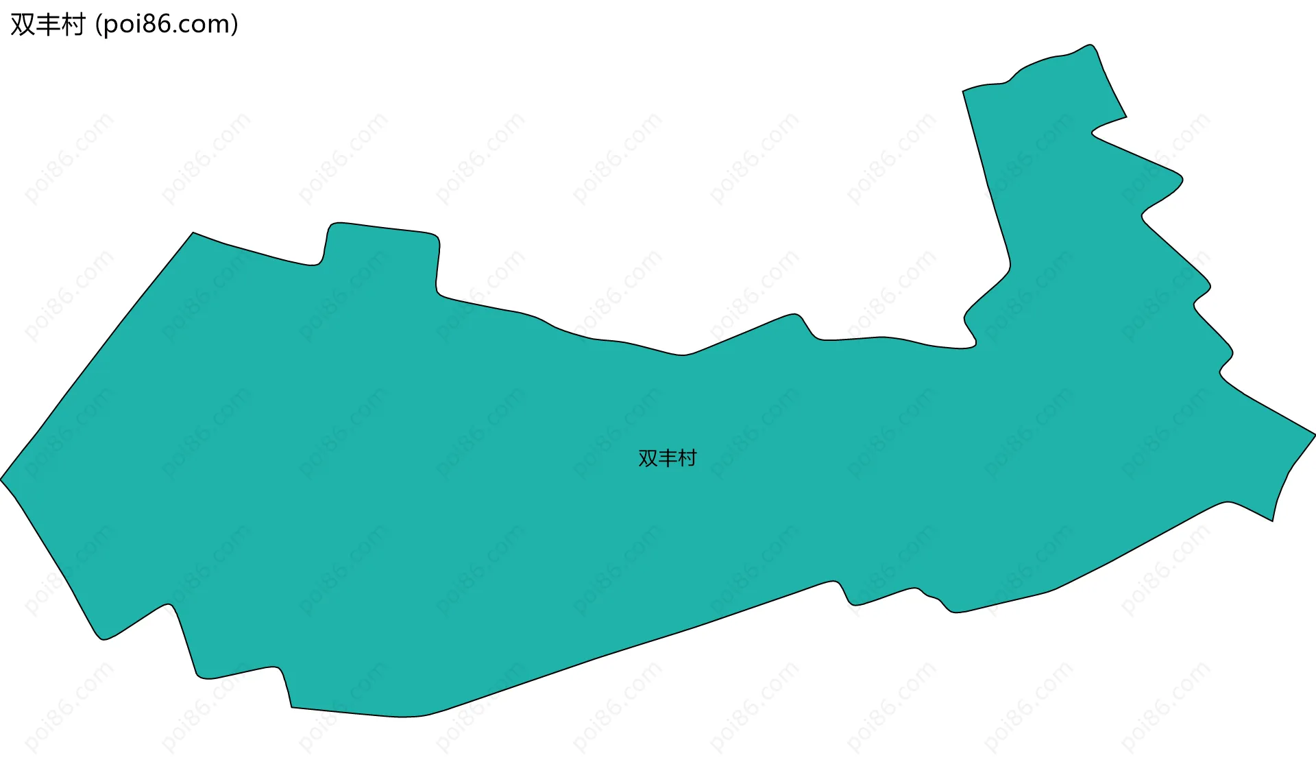 双丰村边界地图