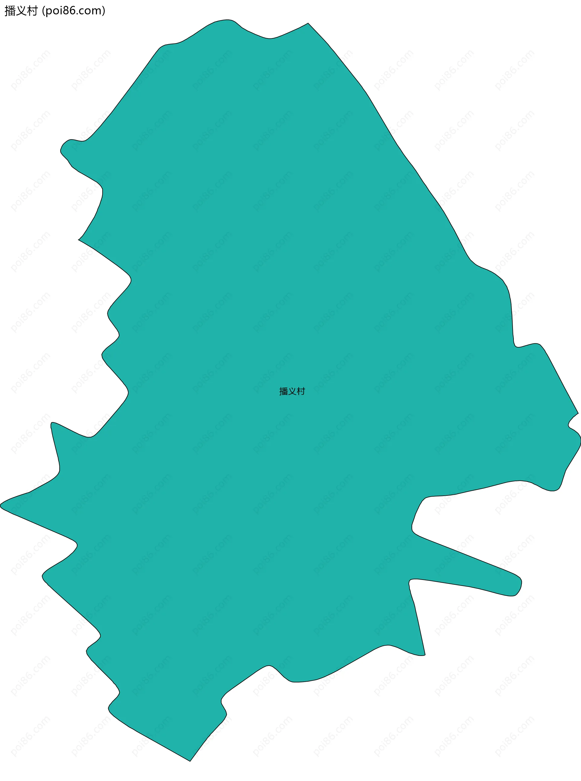 播义村边界地图