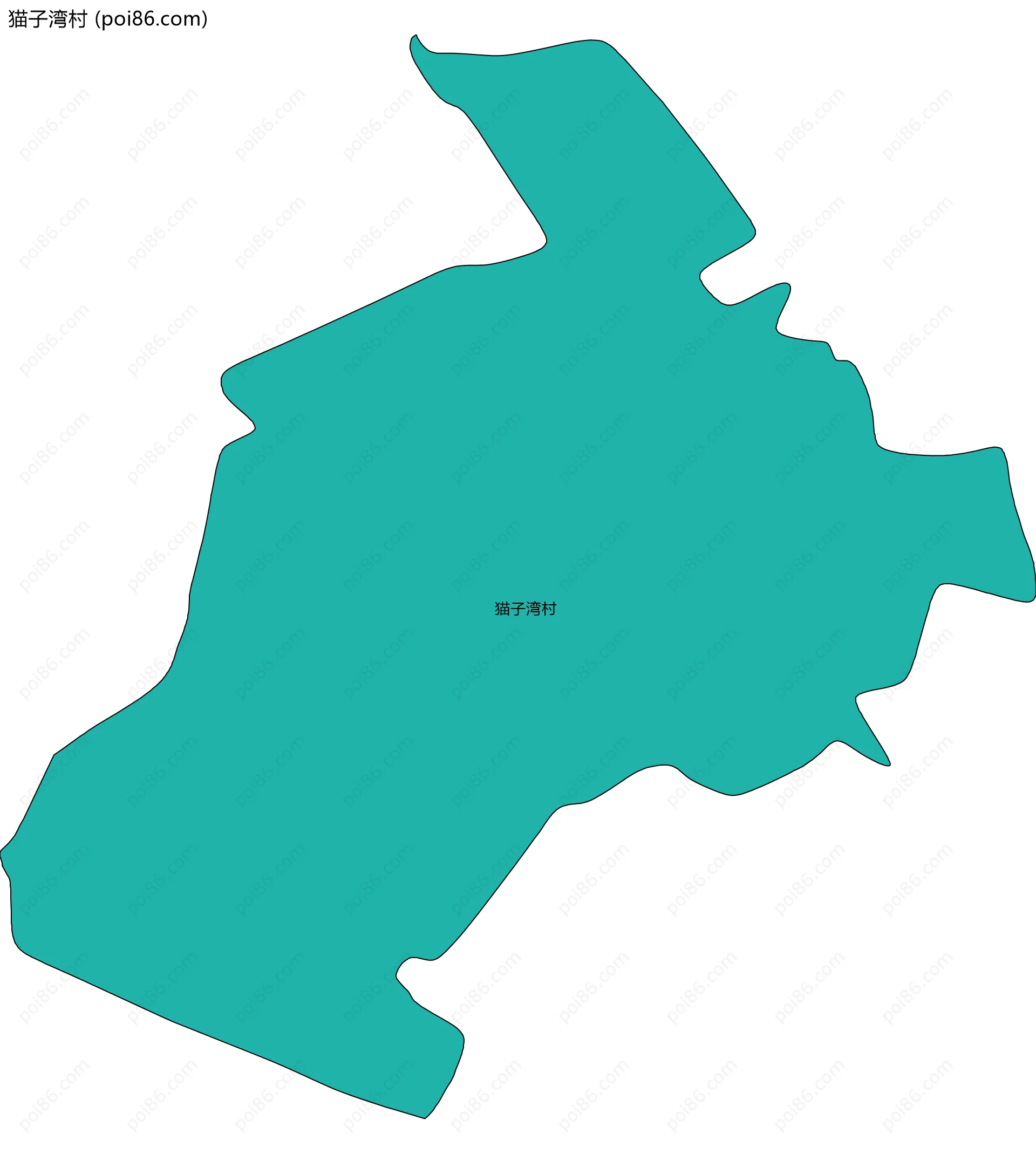 猫子湾村边界地图