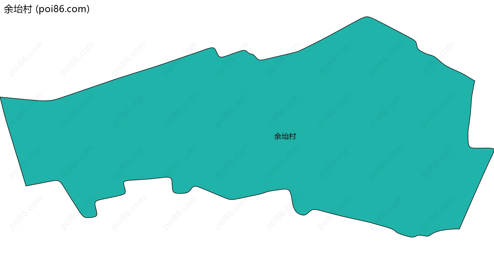 余坮村边界地图