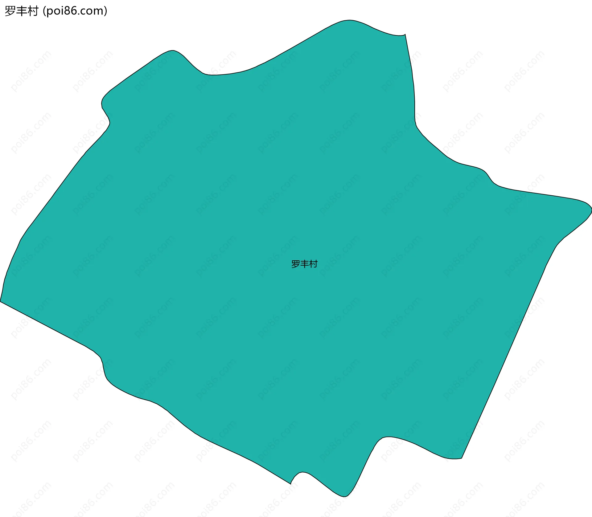 罗丰村边界地图