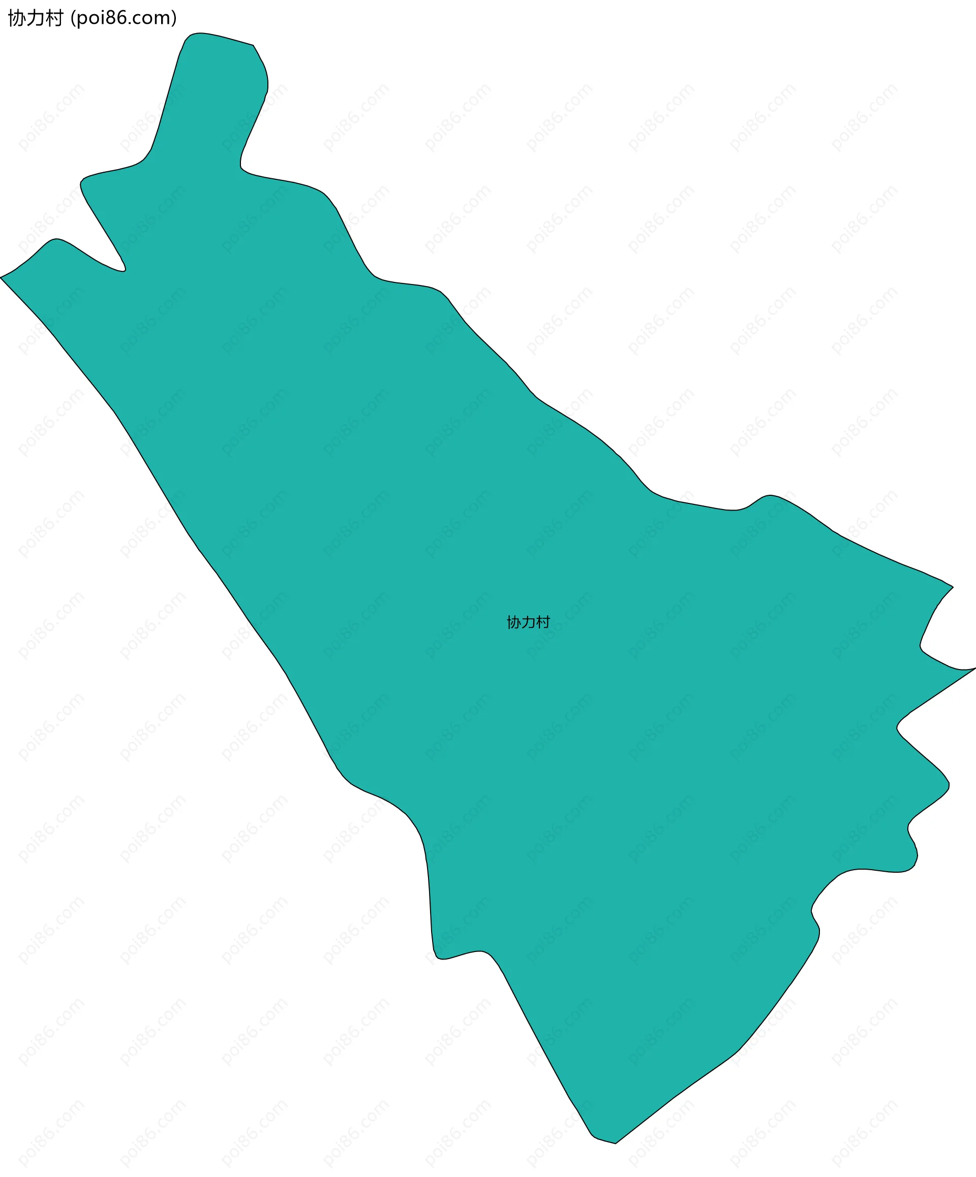 协力村边界地图