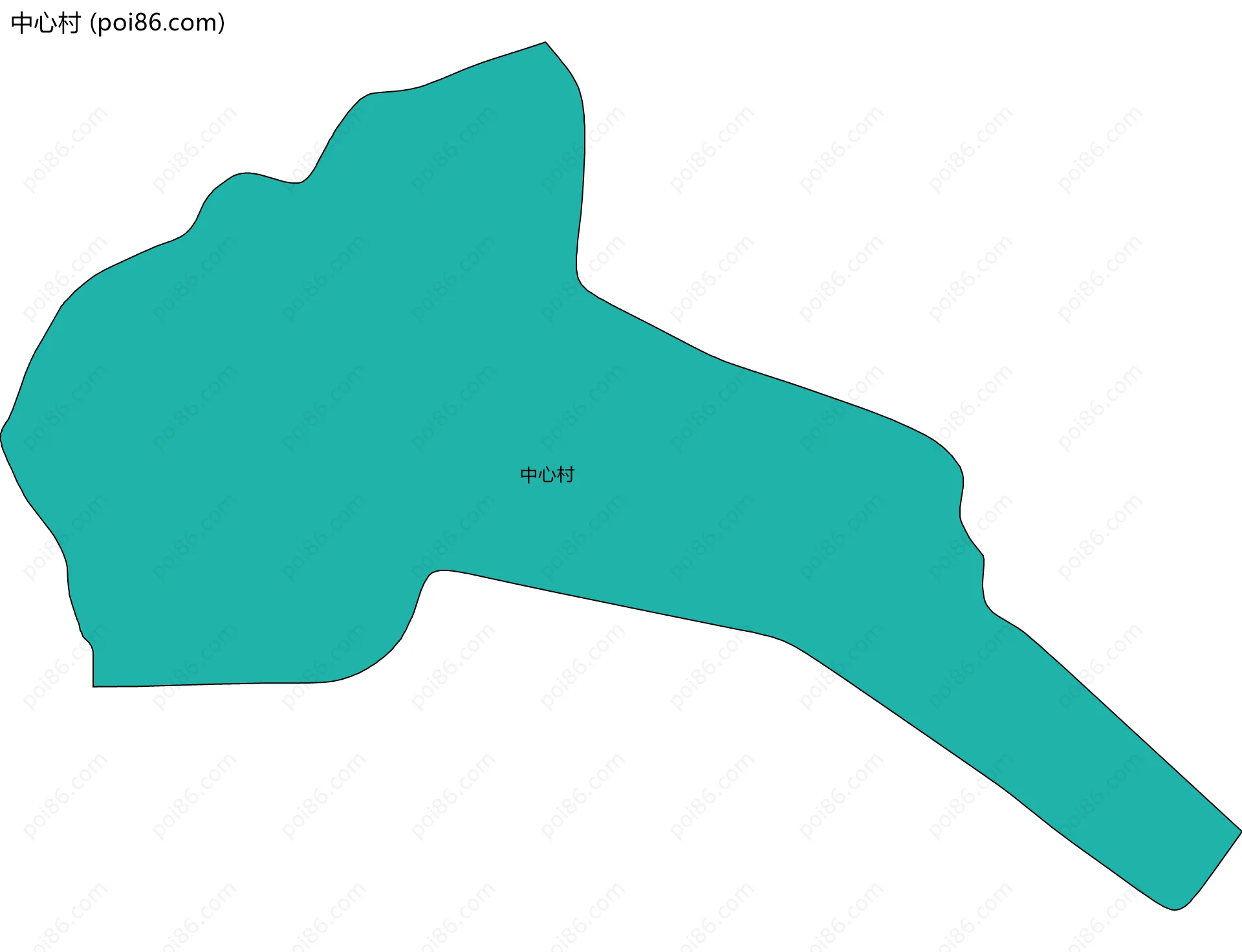 中心村边界地图