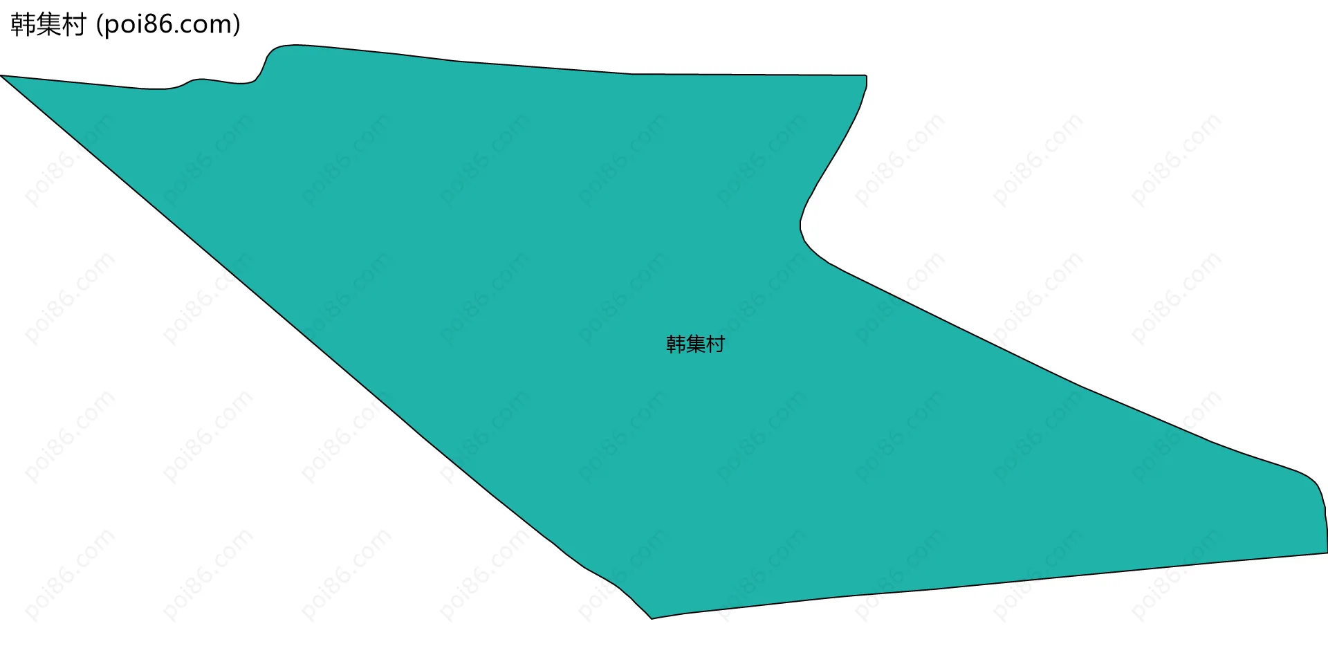 韩集村边界地图