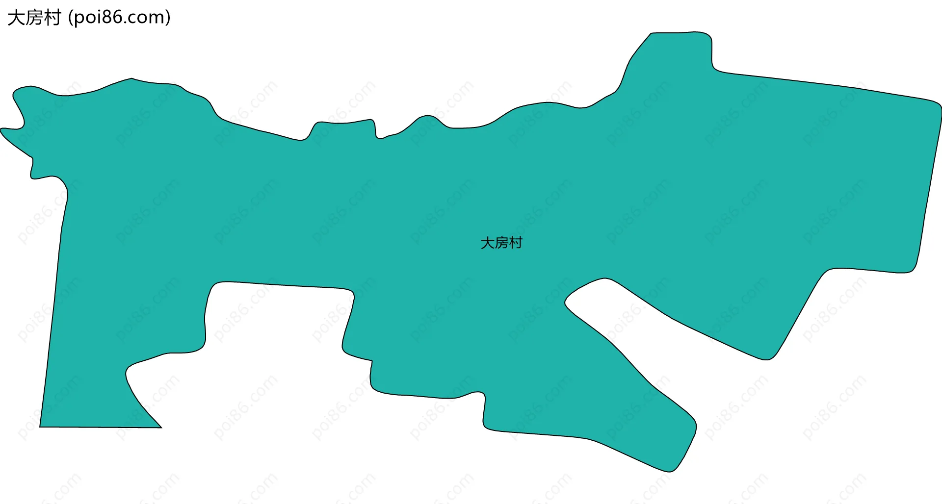 大房村边界地图