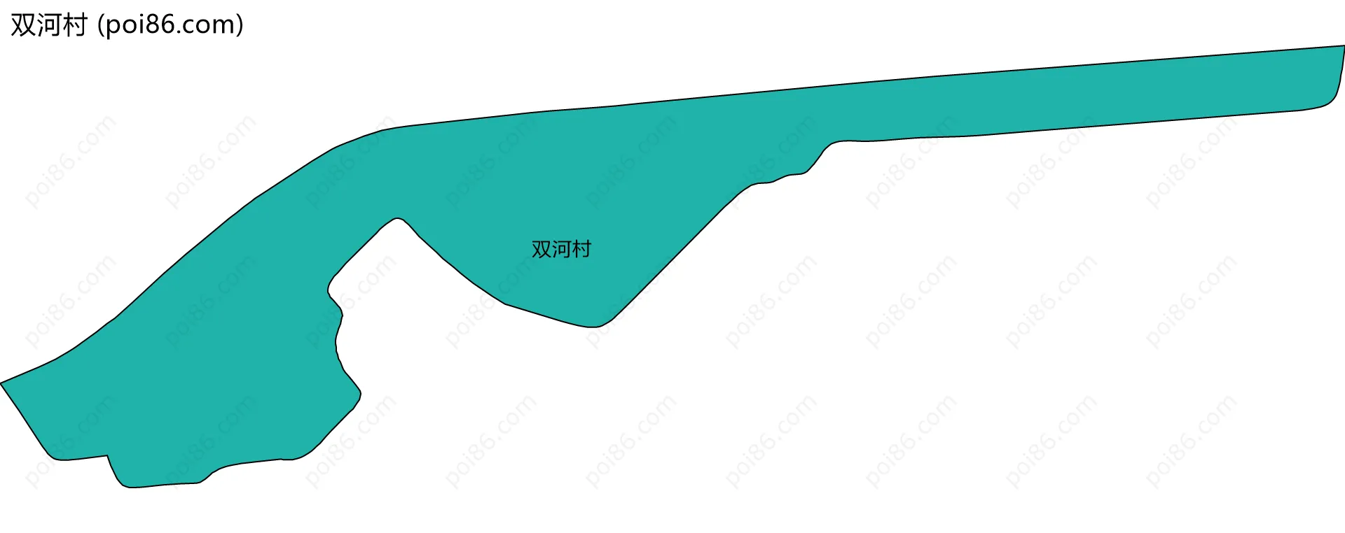双河村边界地图