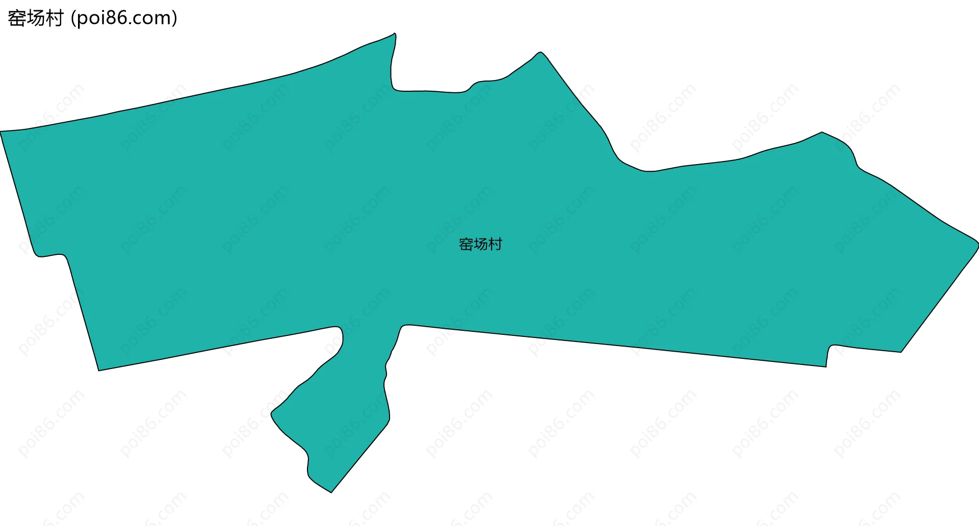 窑场村边界地图