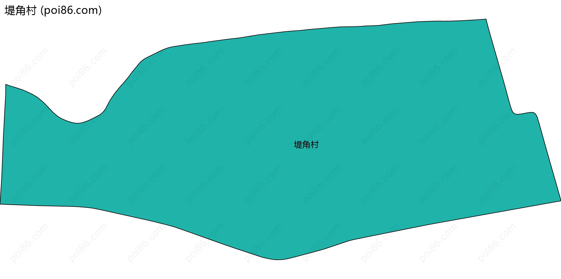 堤角村边界地图