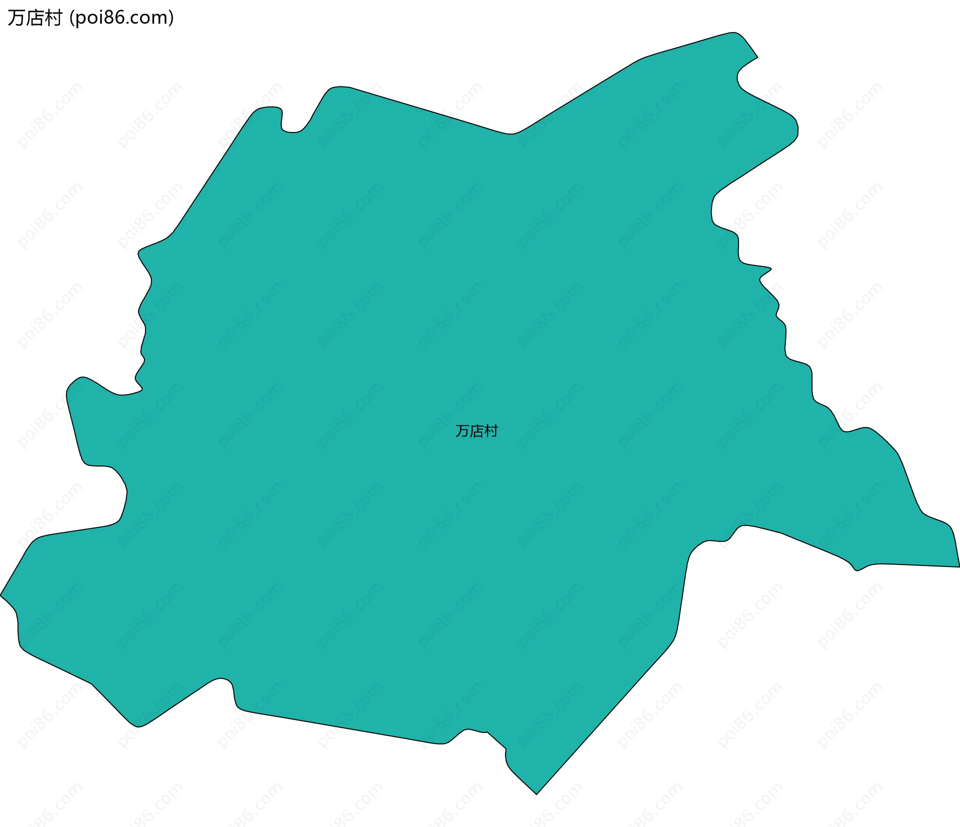 万店村边界地图