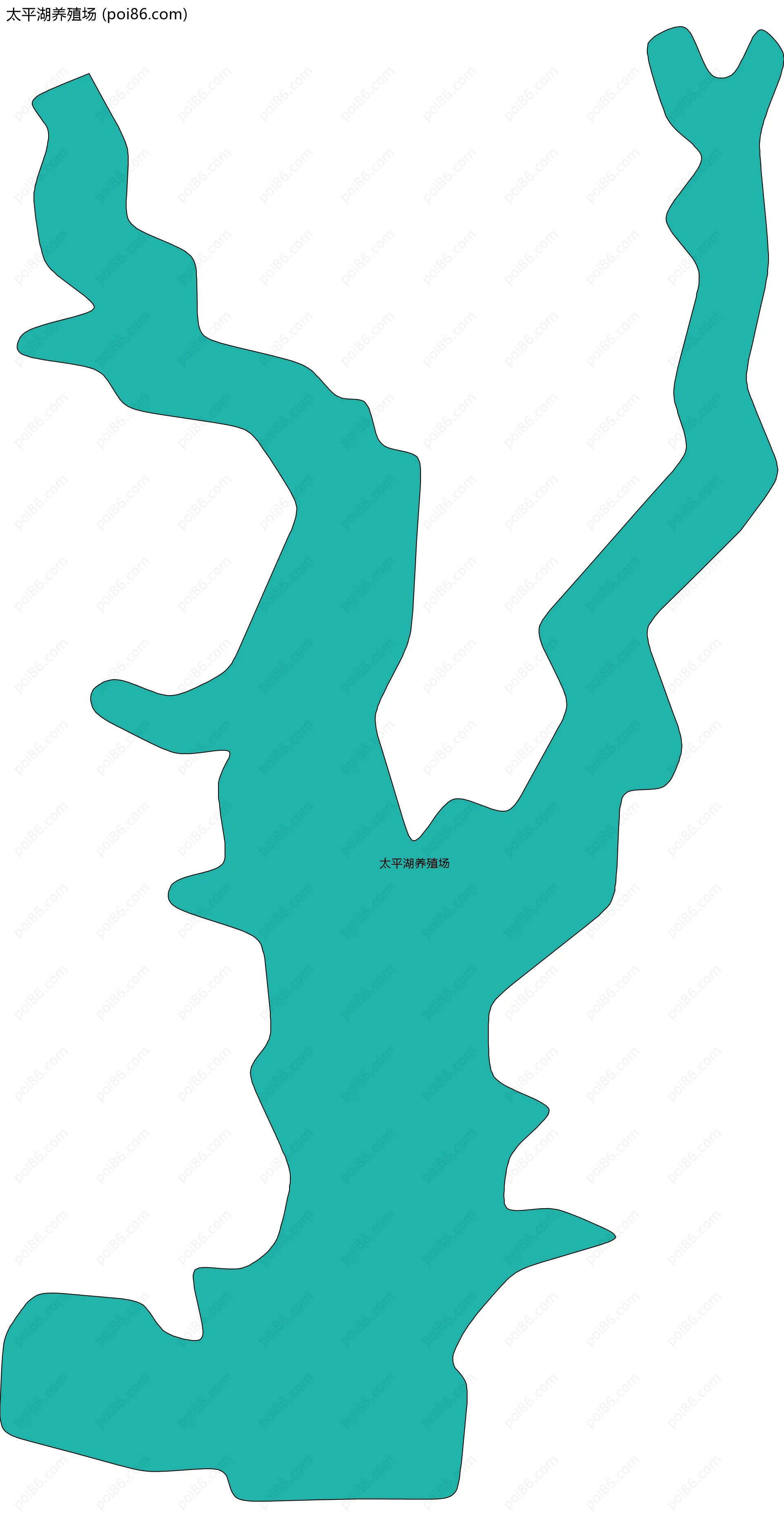 太平湖养殖场边界地图