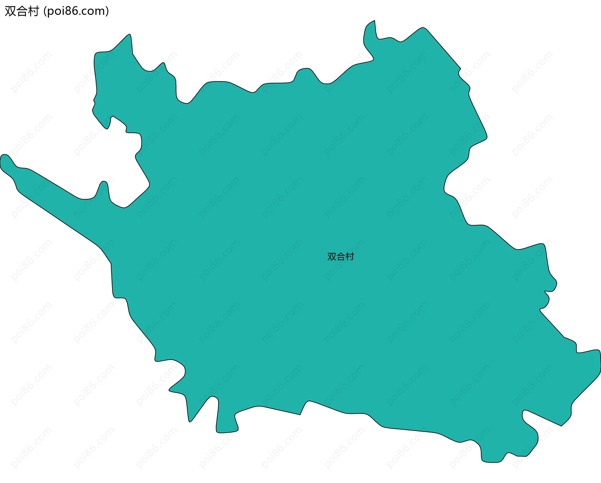 双合村边界地图